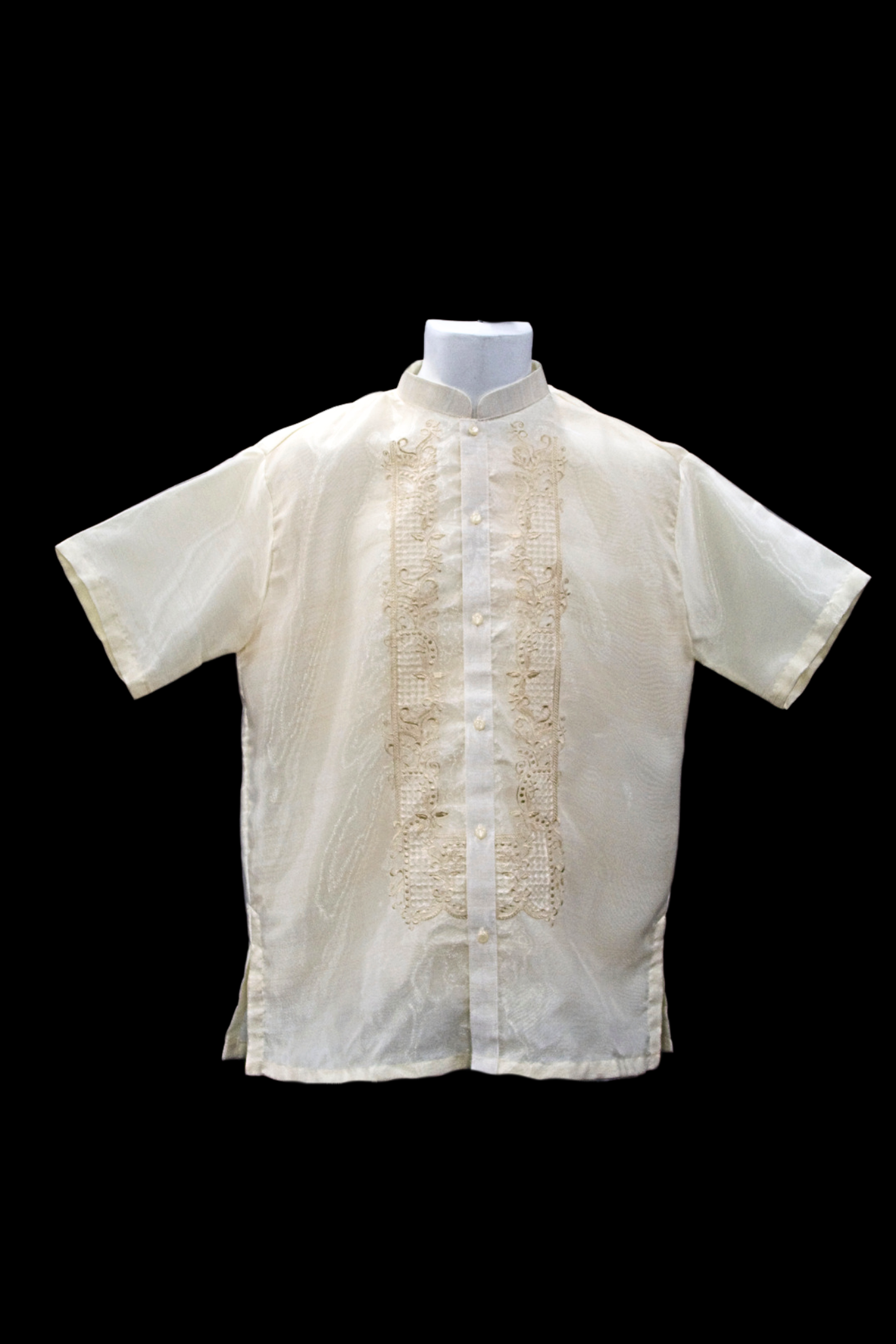 Short Sleeve Barong - Beige