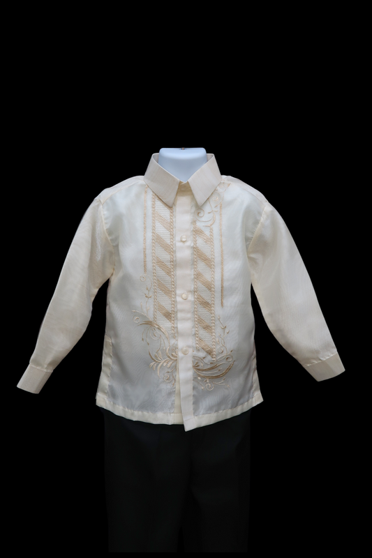 Kid's Pina Organza Barong - 03 Barber