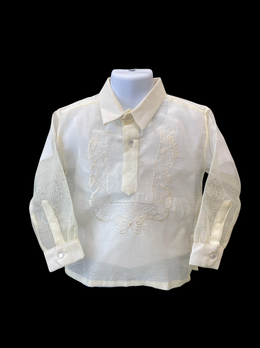 Kid's Jusilyn Barong - Traditional Collar (*Assorted Design)
