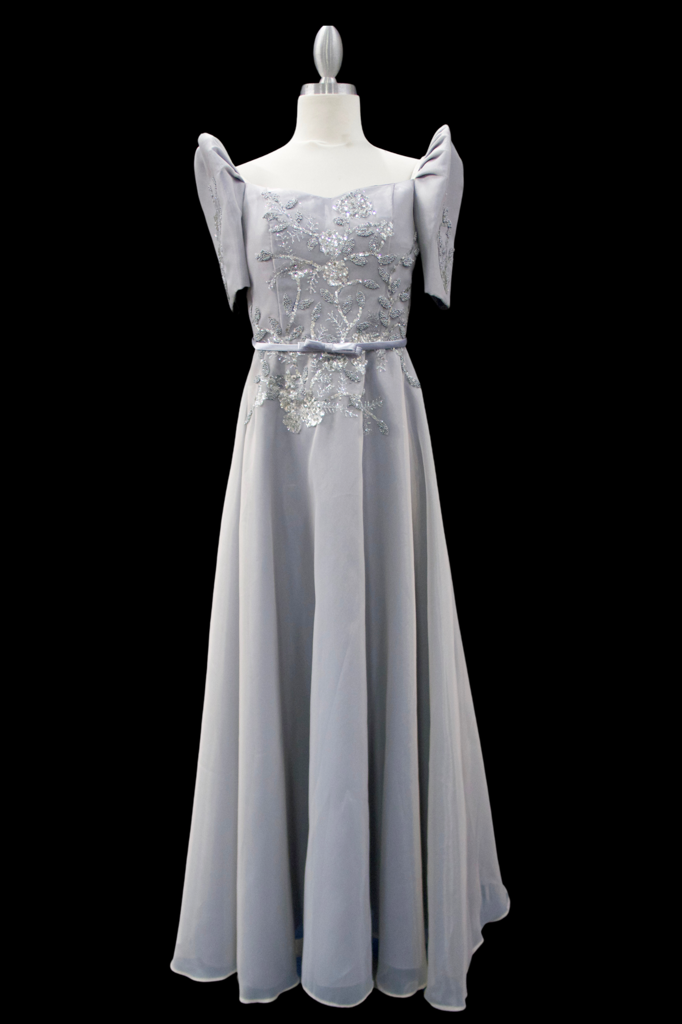 Taiwan Jusi Mestiza Gown - Gray