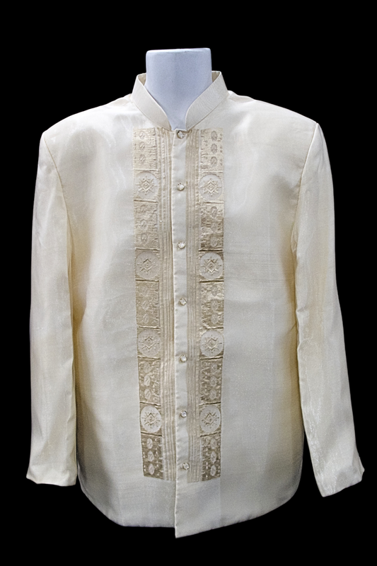 "Lakan" Beige Org Coat Barong