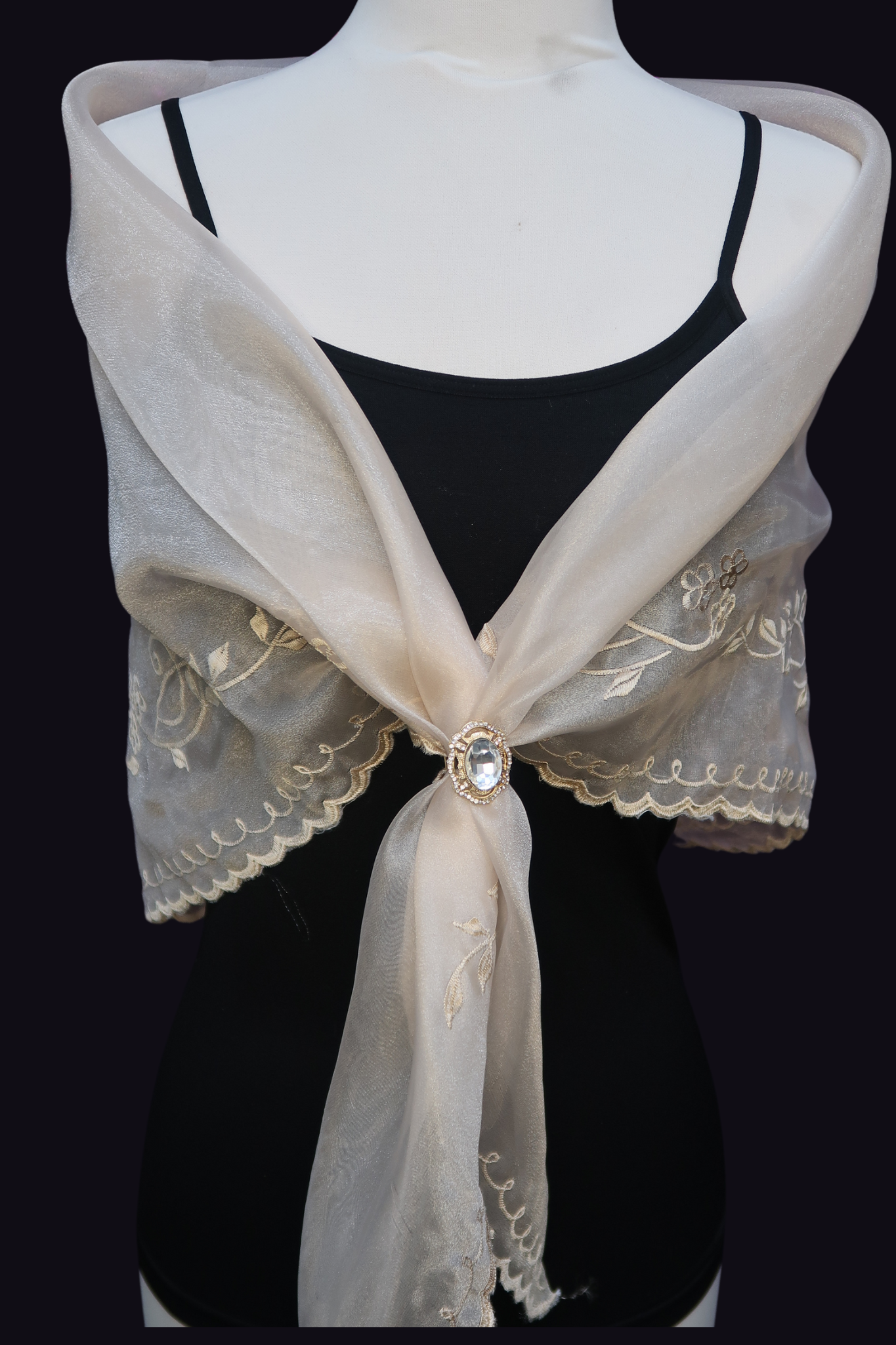 Embroidered Alampay - Beige 1