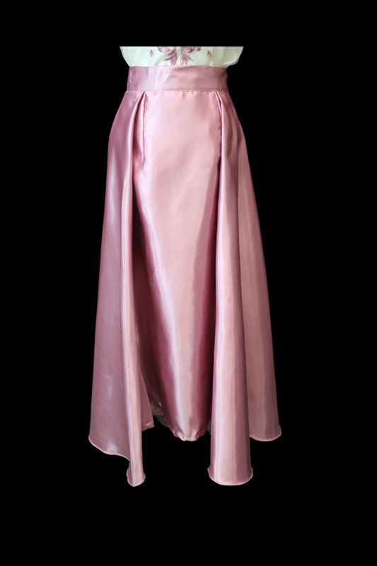 Satin A-Line Skirt