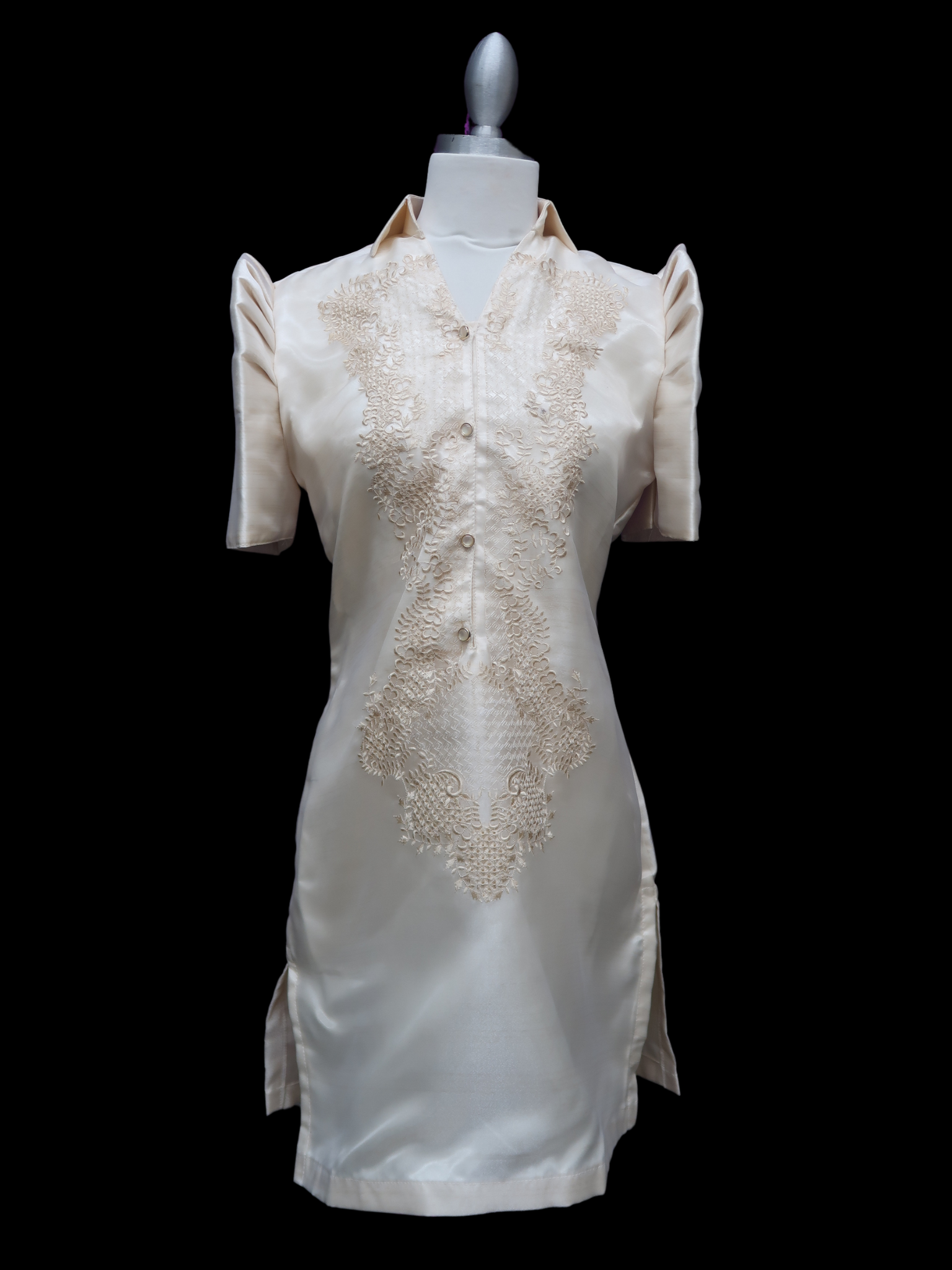 Satin Barong Dress Satin Barong Dress