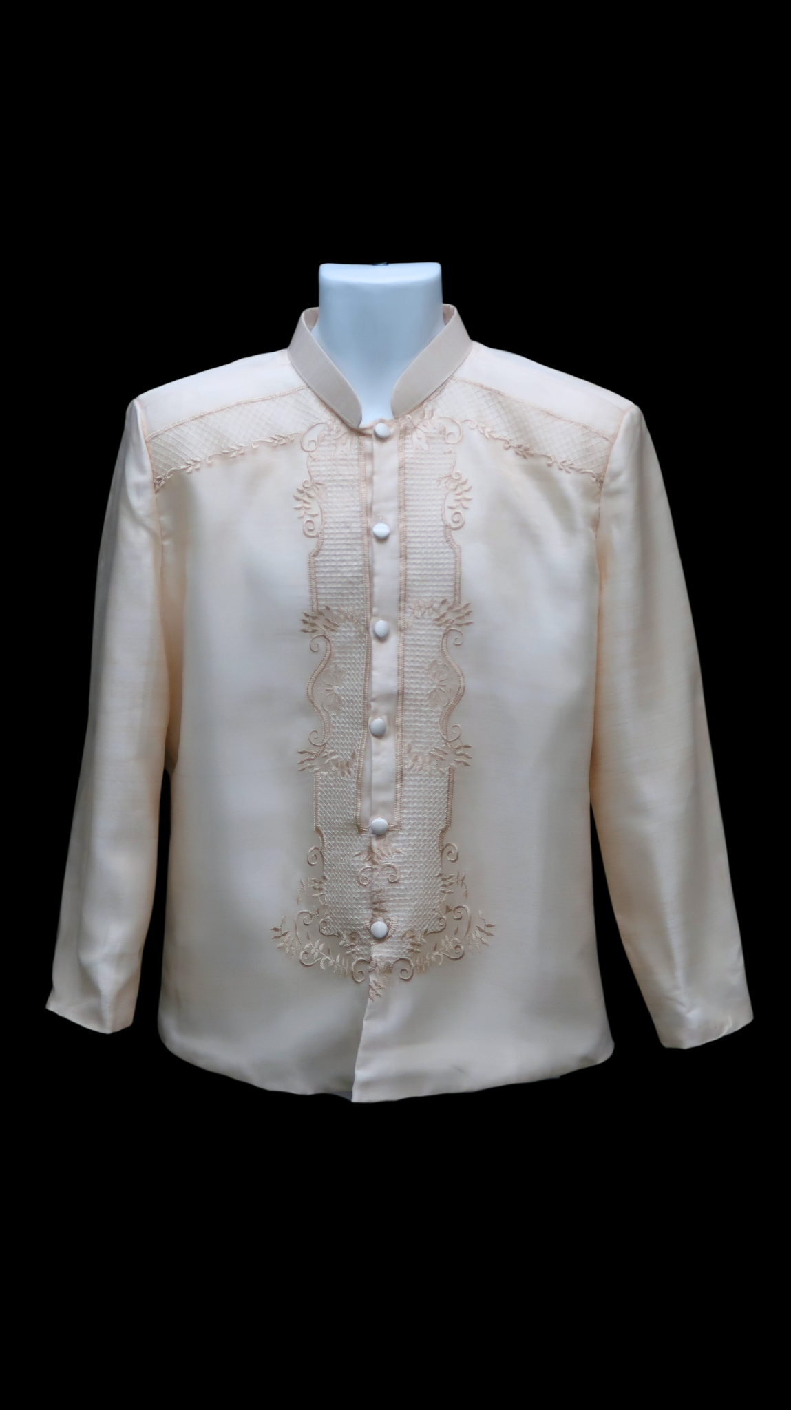 Pina Organza Coat Barong - Beige 589
