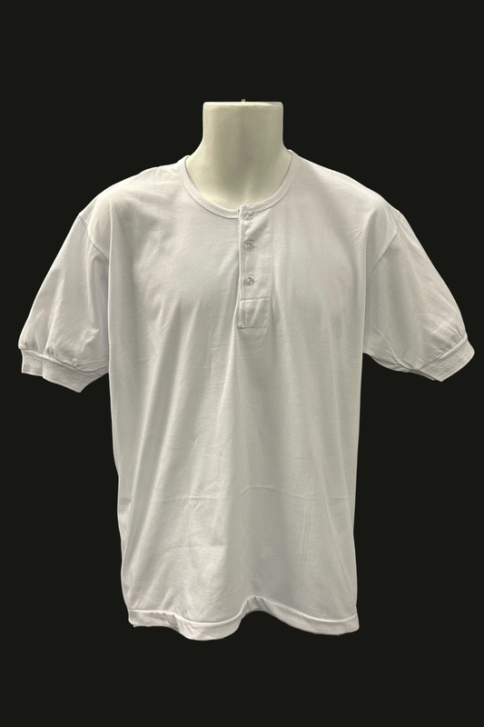 White Camisa De Chino - Short Sleeve