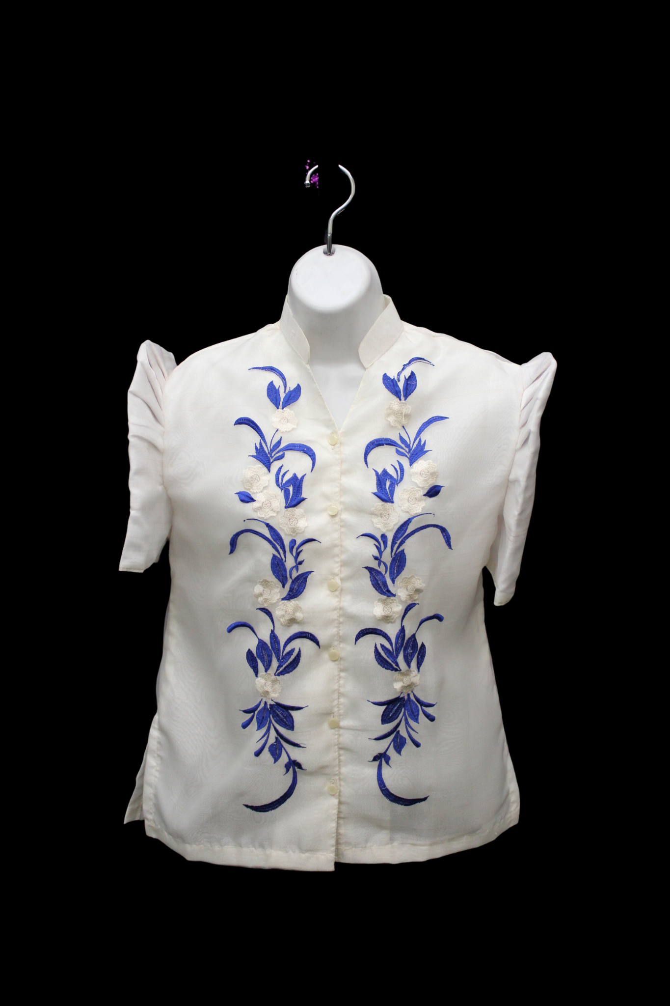Mestiza Barong Blouse - Royal Blue 1