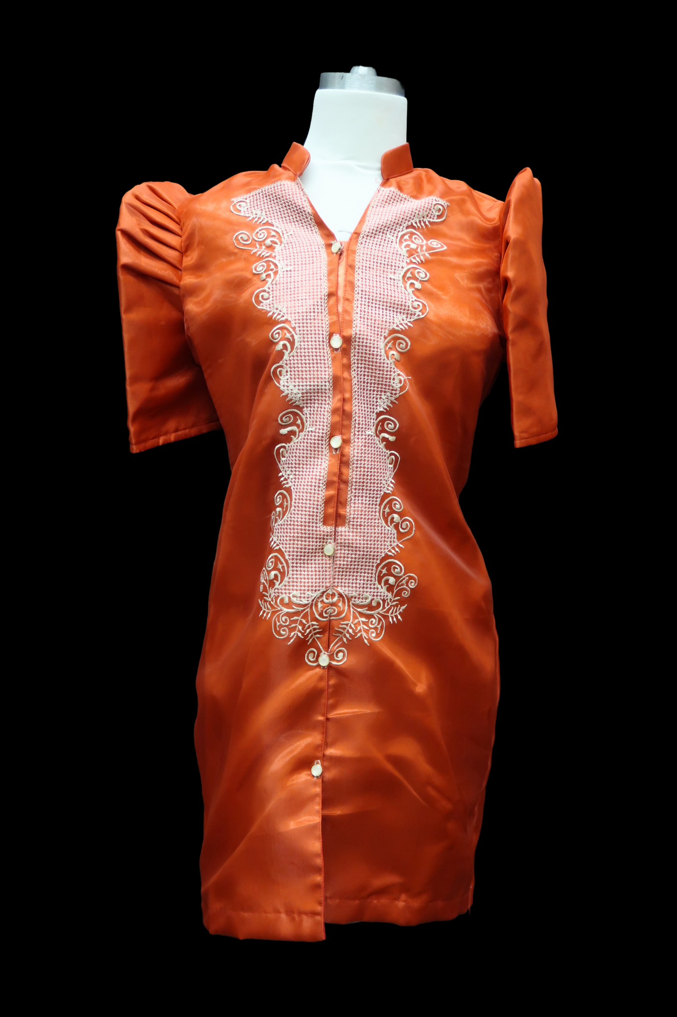 Martina Satin Barong Dress