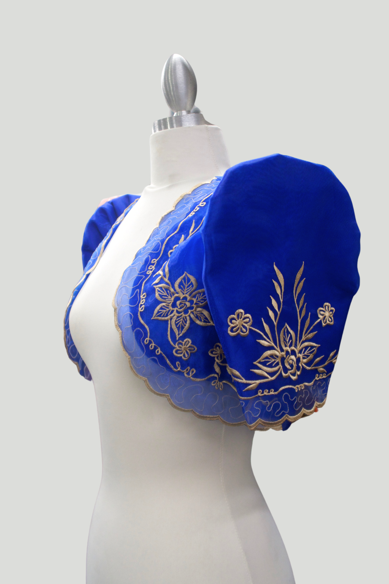 Crop Lace Bolero - Royal Blue
