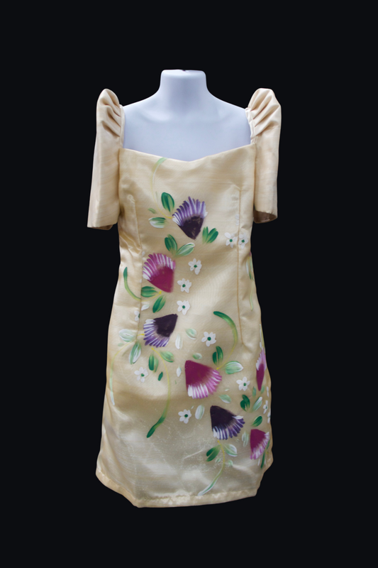 Girl's Hand Painted Barong Dress