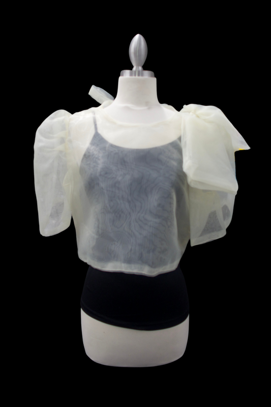Mara Blouse w/ Bow - Ivory