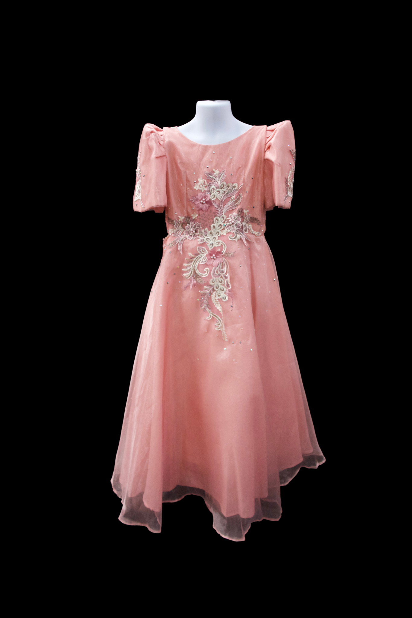 Girls' Filipiniana Gown - Pink