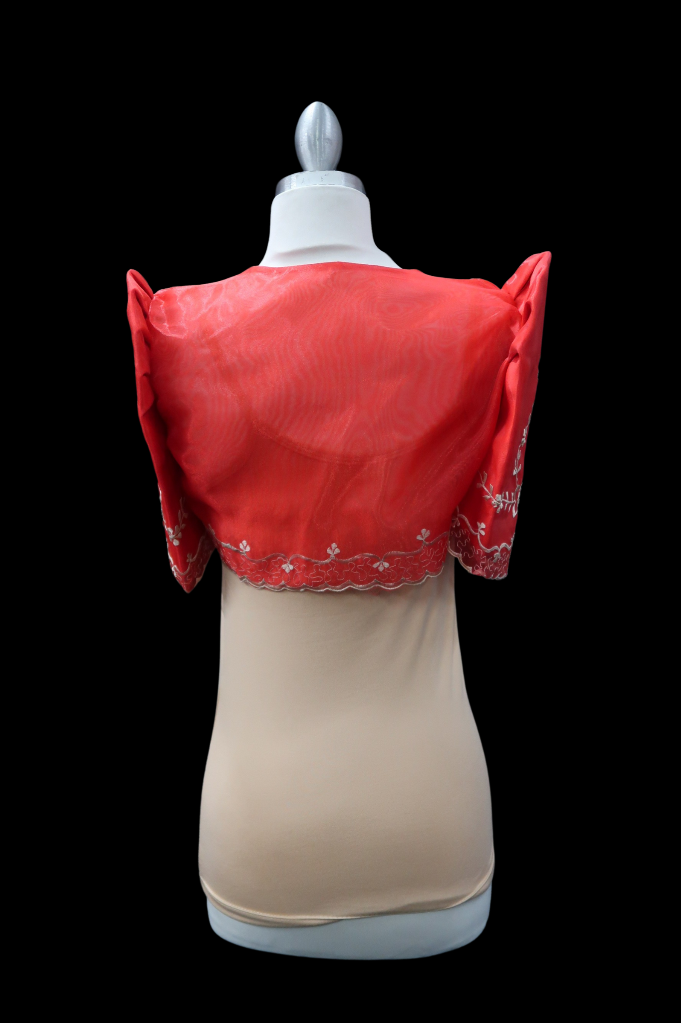 Crop Lace Bolero - Red