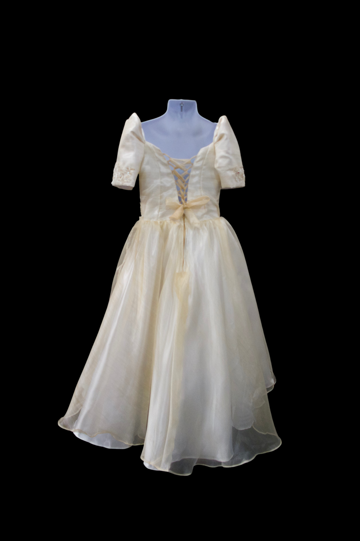 Girls' Filipiniana Gown - Beige