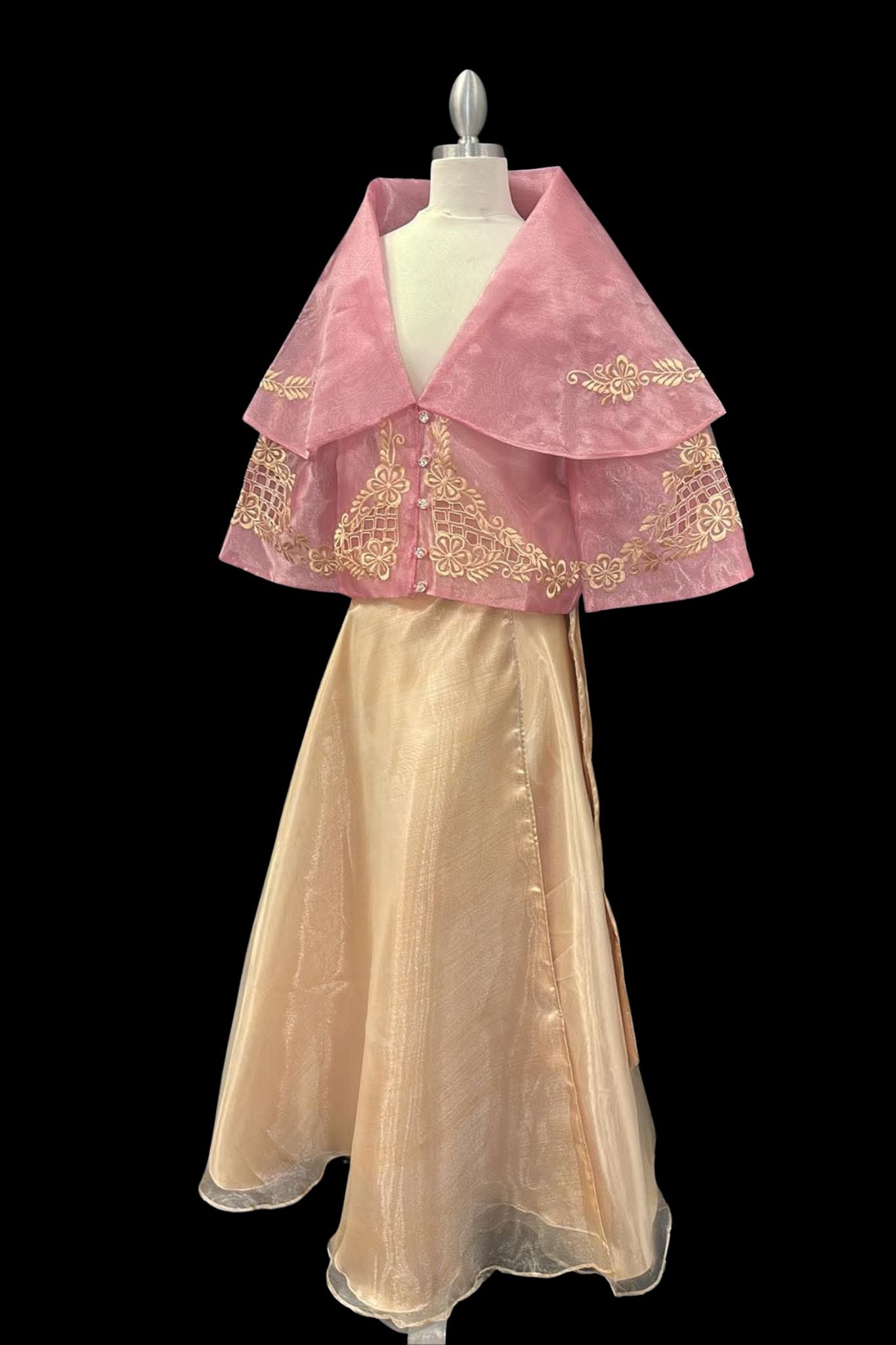 Double Layer Satin Wrap Skirt - Mocha