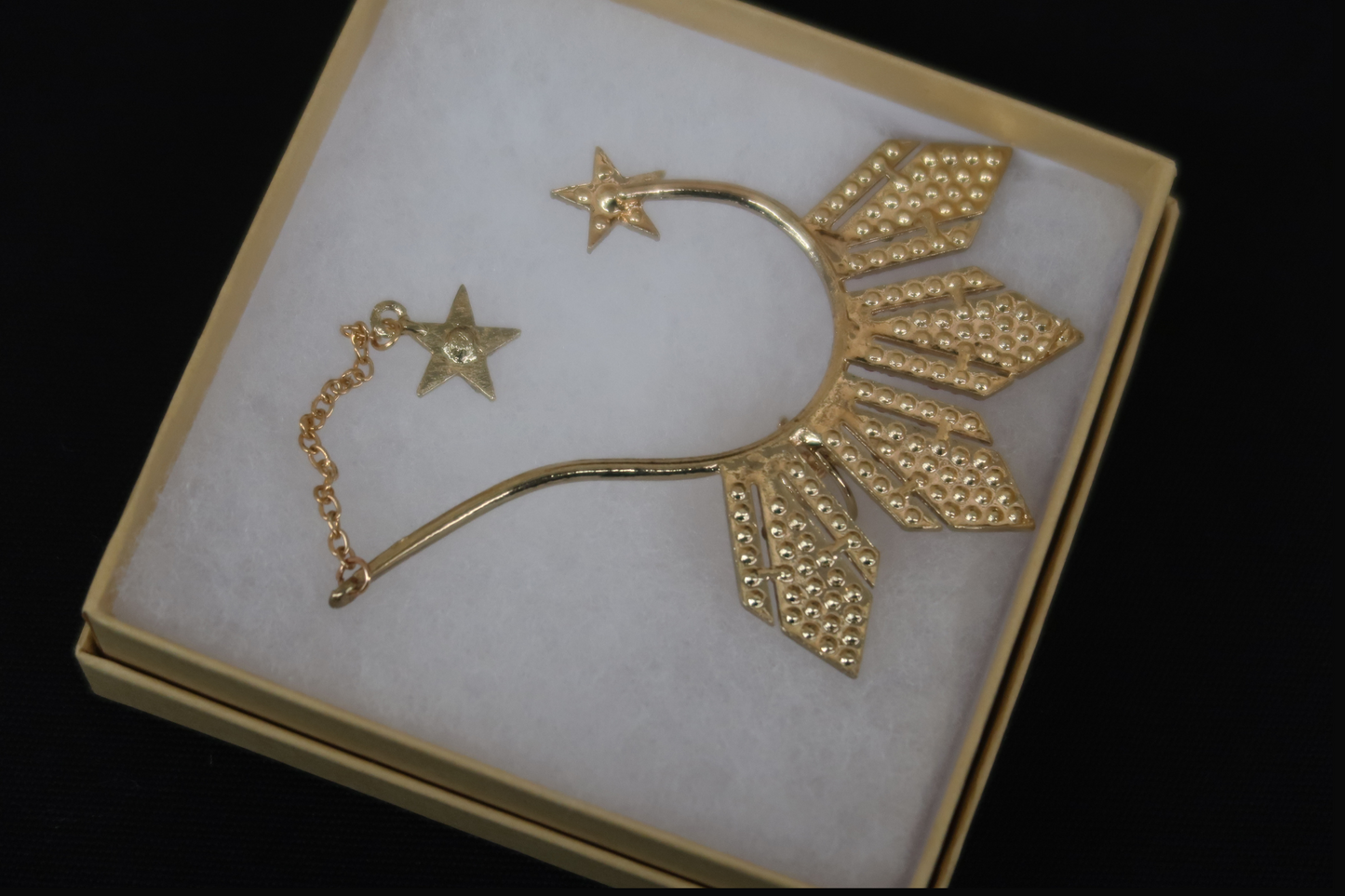 Red Rhinestone Miss Universe Earcuff