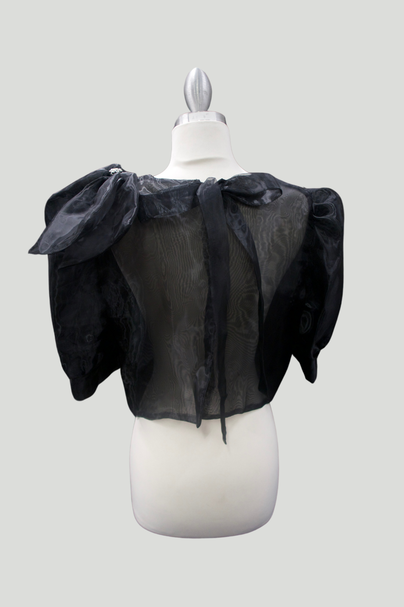 Mara Blouse w/ Bow - Black