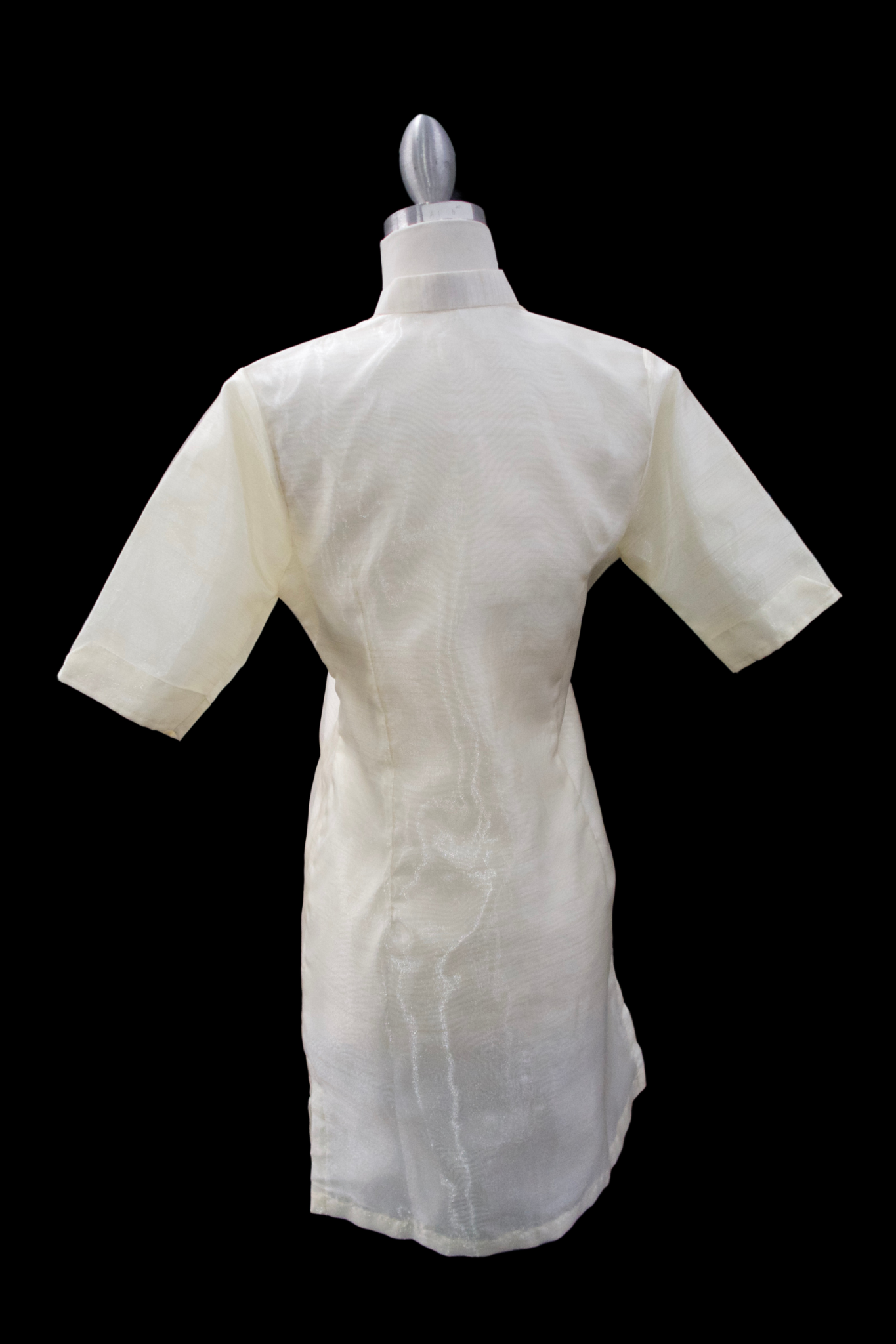 3/4 Sleeve Geena Barong Dress - Beige 2