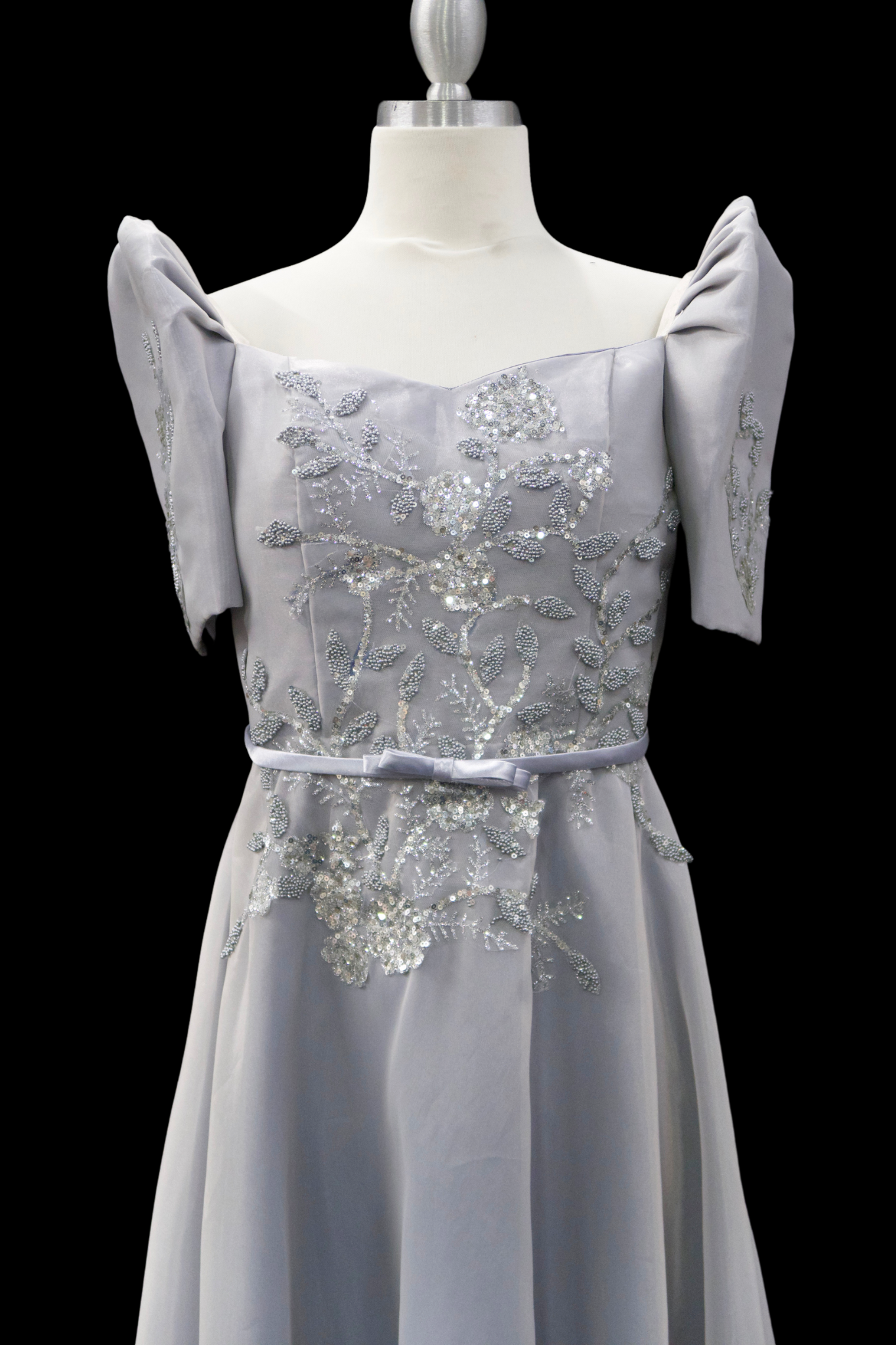 Taiwan Jusi Mestiza Gown - Gray