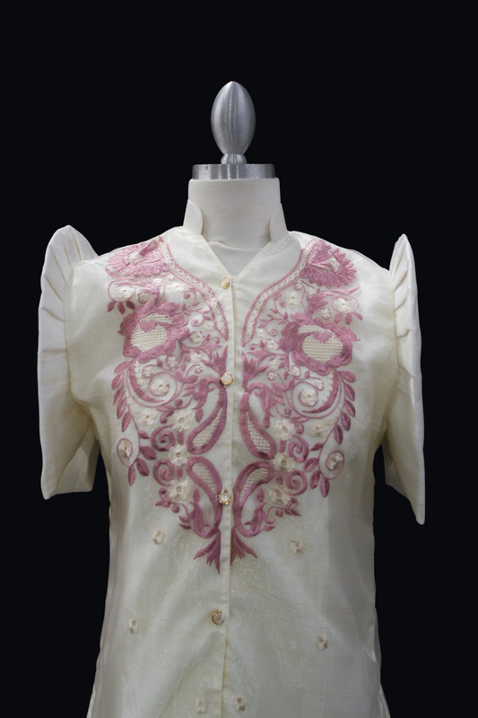 Mestiza Barong Blouse - Old Rose