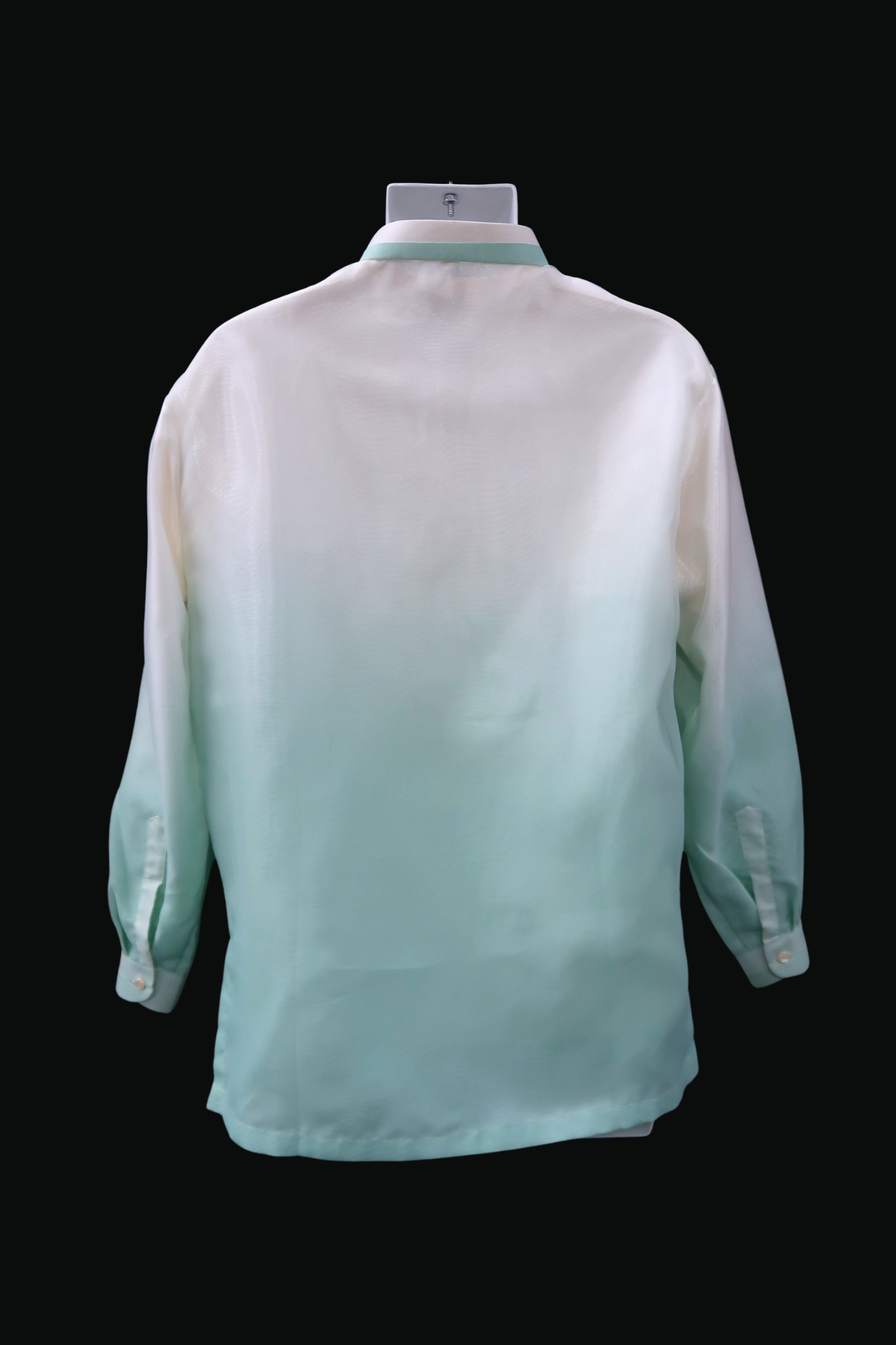 Sage Green Mono Organza Barong - Feather