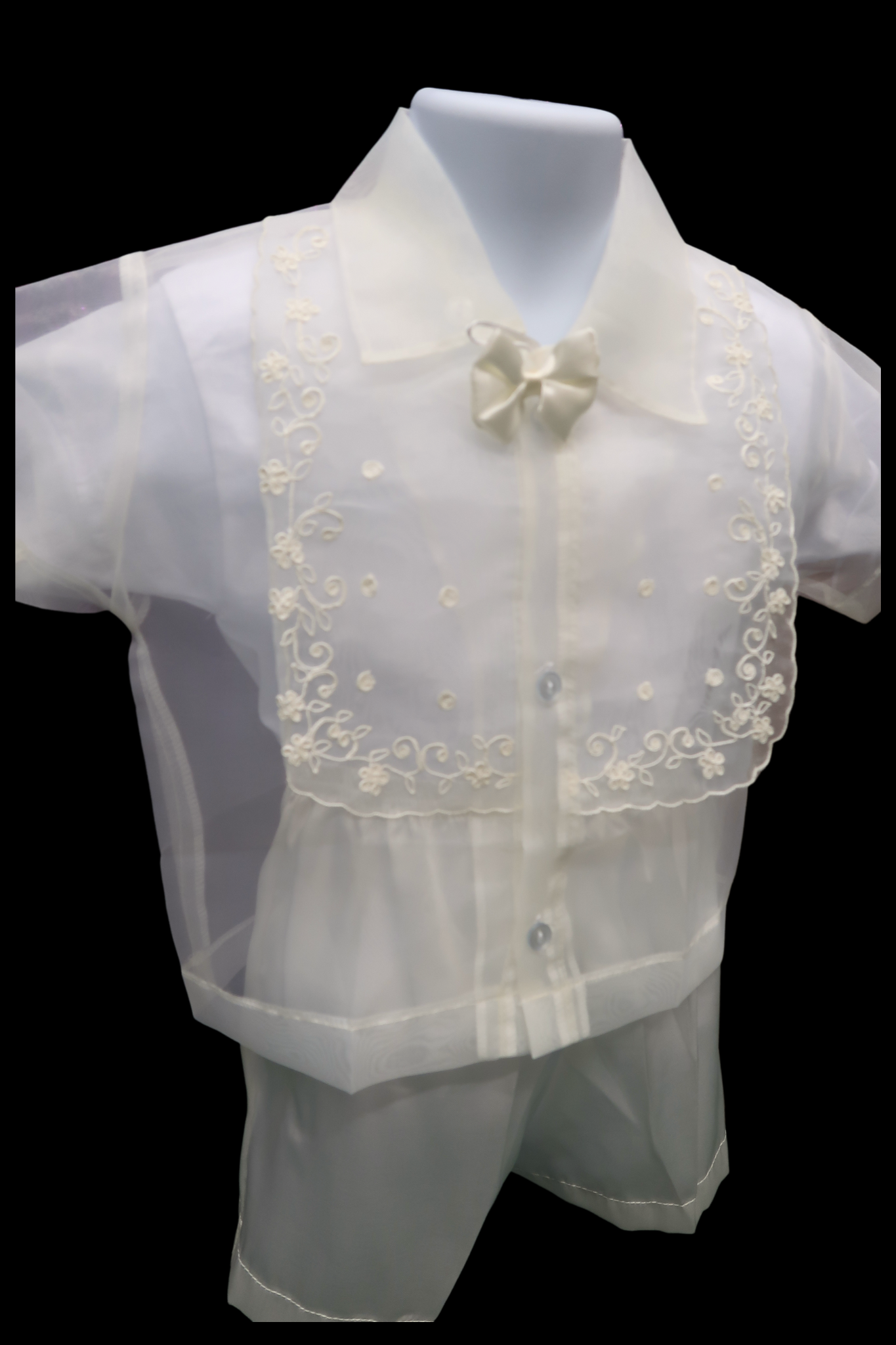 Organza Baptism Set - Beige