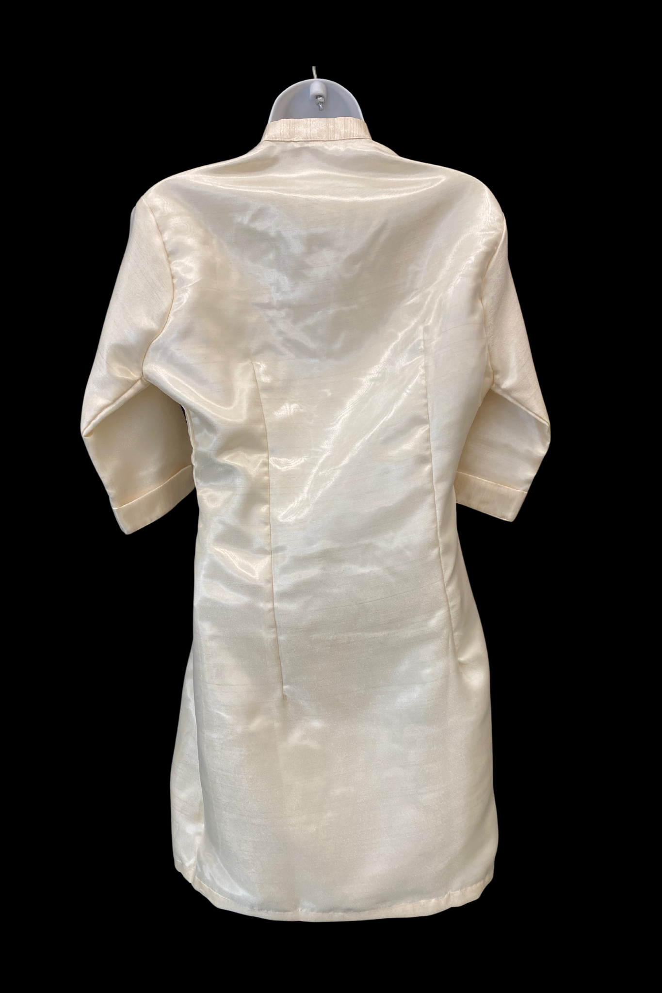 Satin Barong Dress - Beige