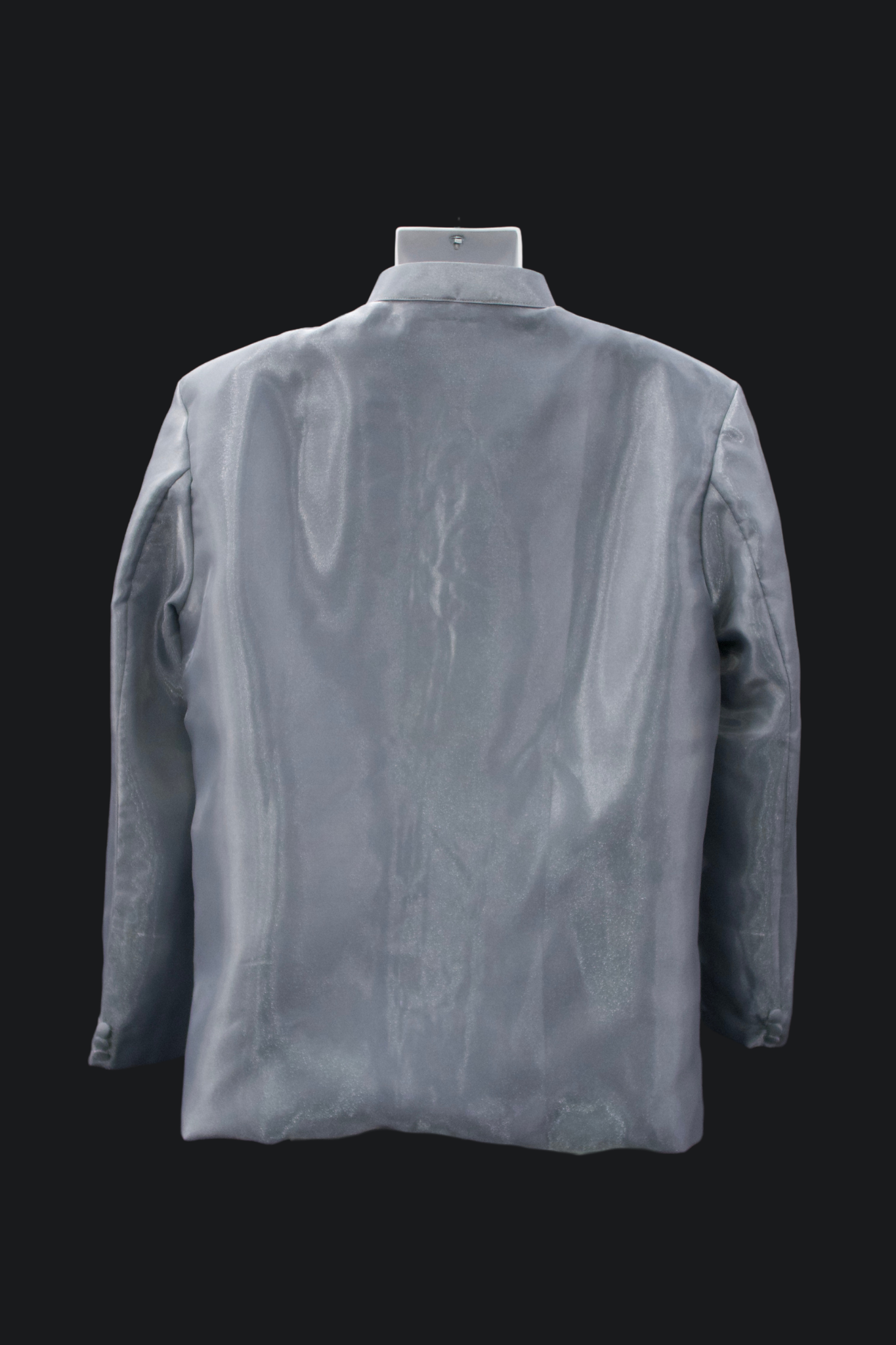 Organza Coat Barong - Gray Blue