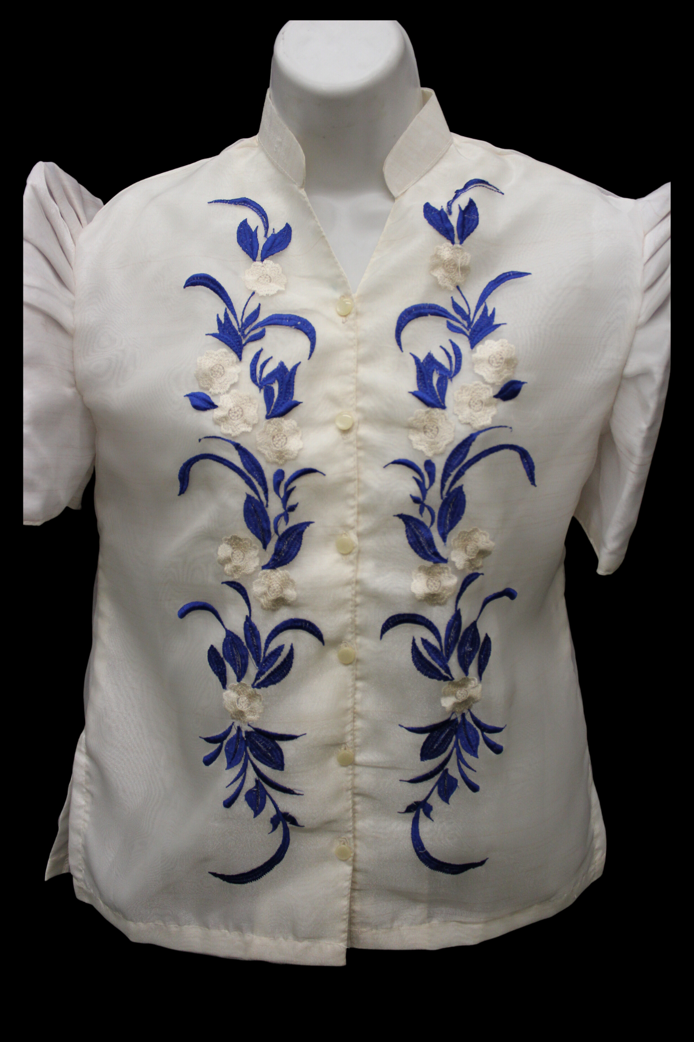 Mestiza Barong Blouse - Royal Blue 1