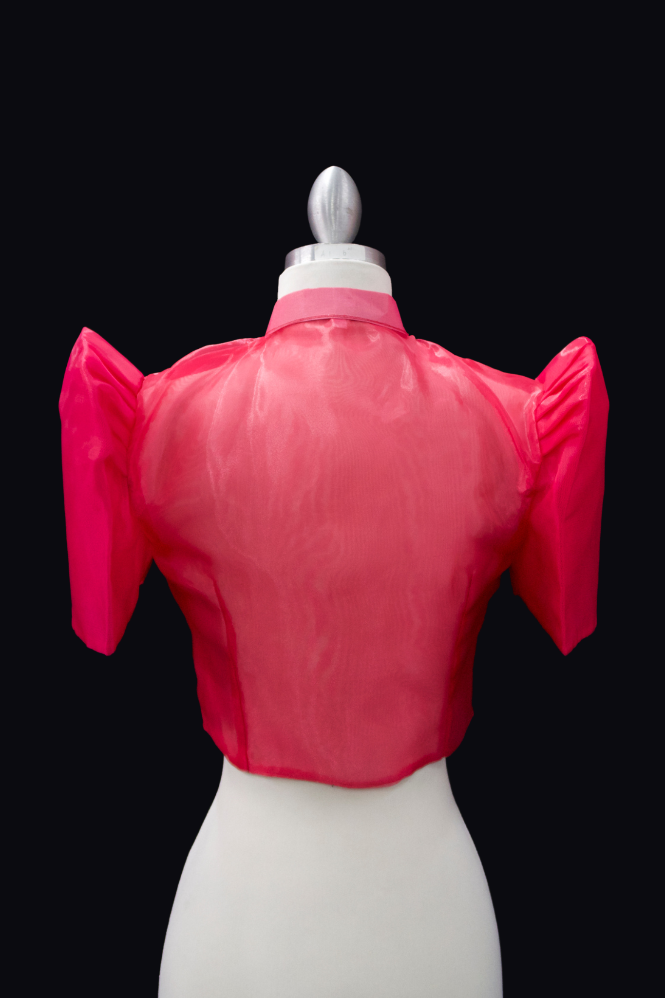 Diamond Single Button Bolero - Fuschia Pink