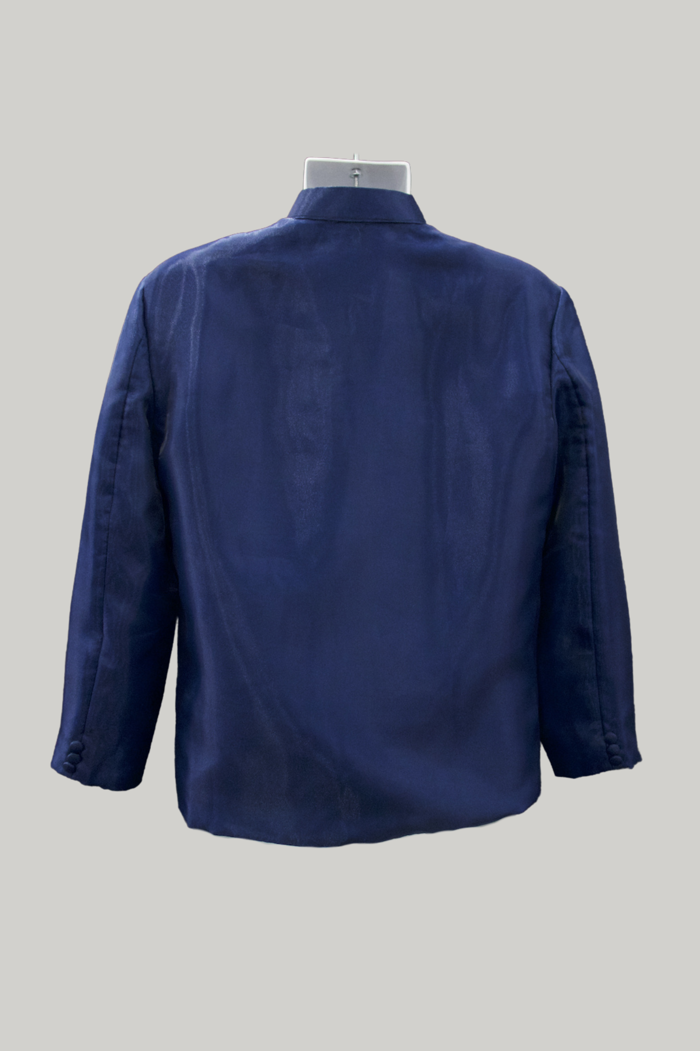 Organza Coat Barong - Navy Blue