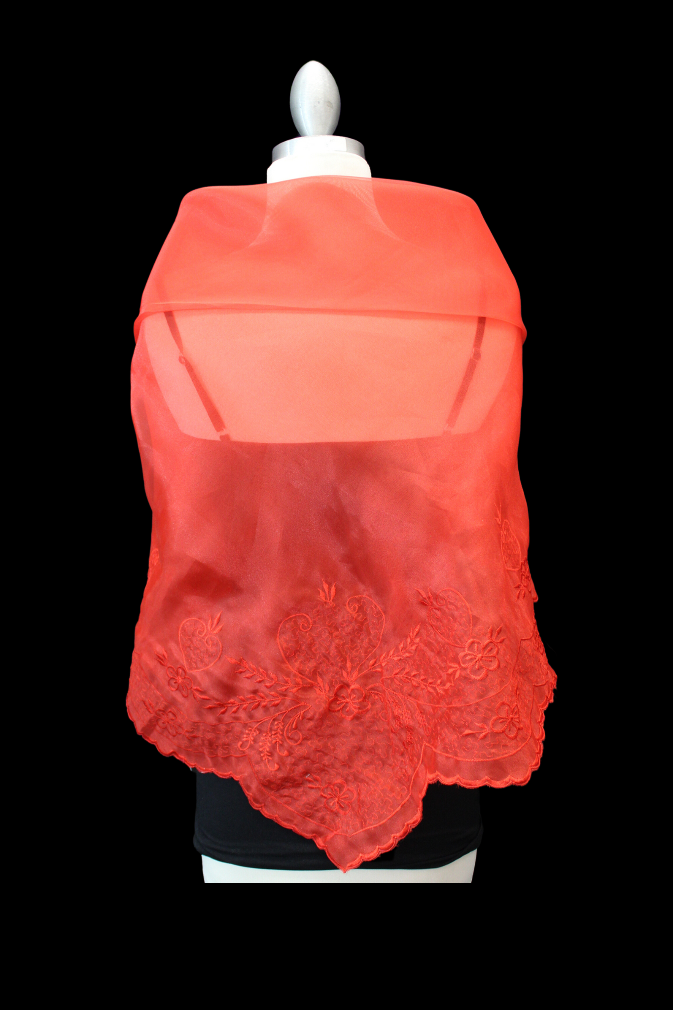 Embroidered Alampay - Red