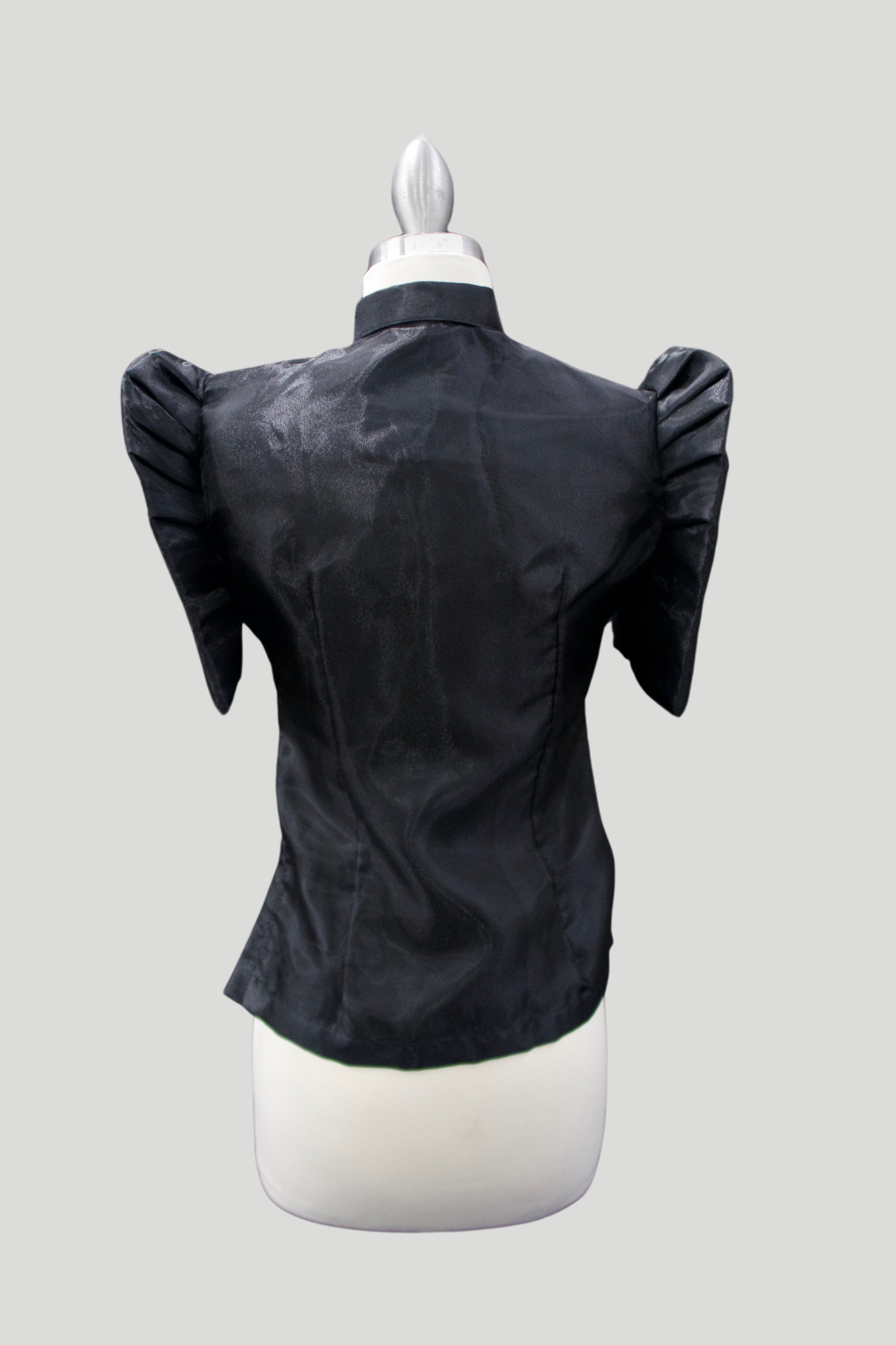 Mestiza Barong Blouse - Black/Mocha 1