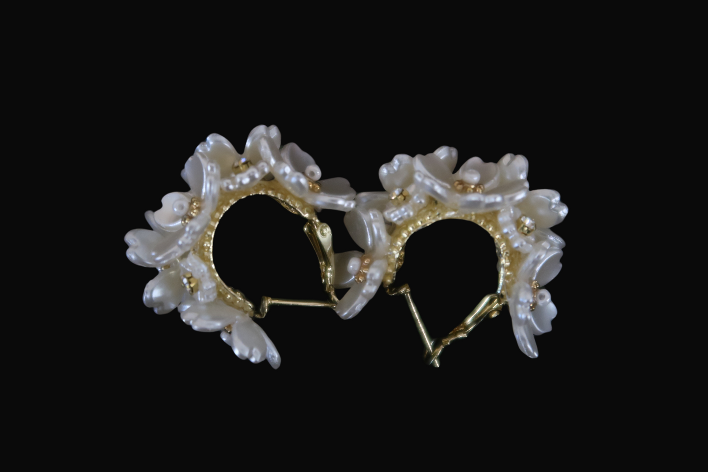 Sampaguita Cluster Mini Hoop Earrings