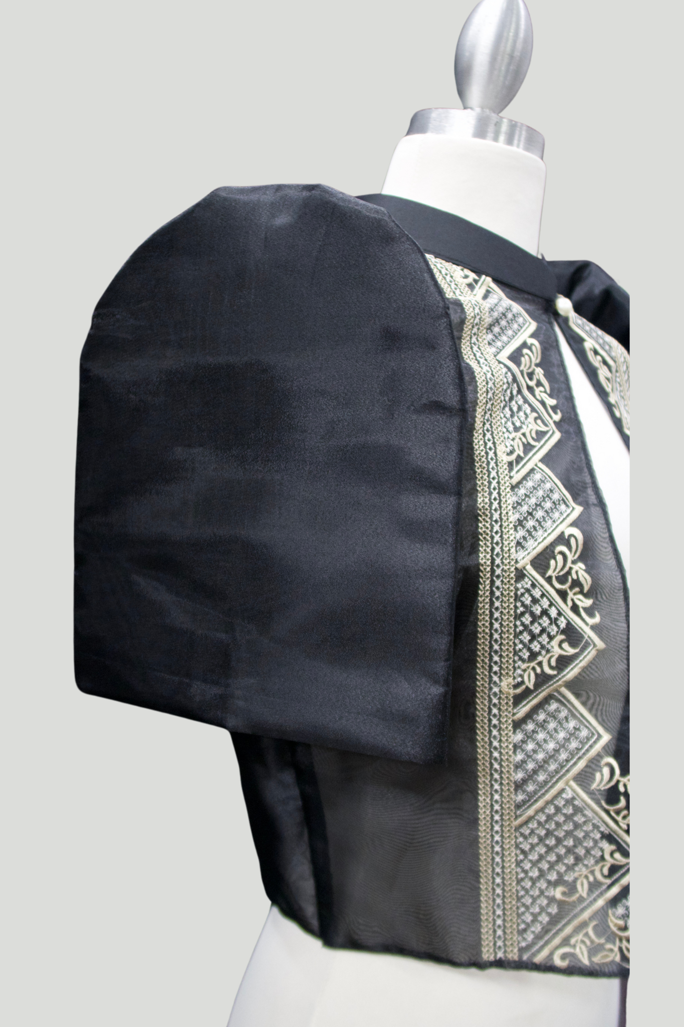 Triangle Single Button Bolero - Black