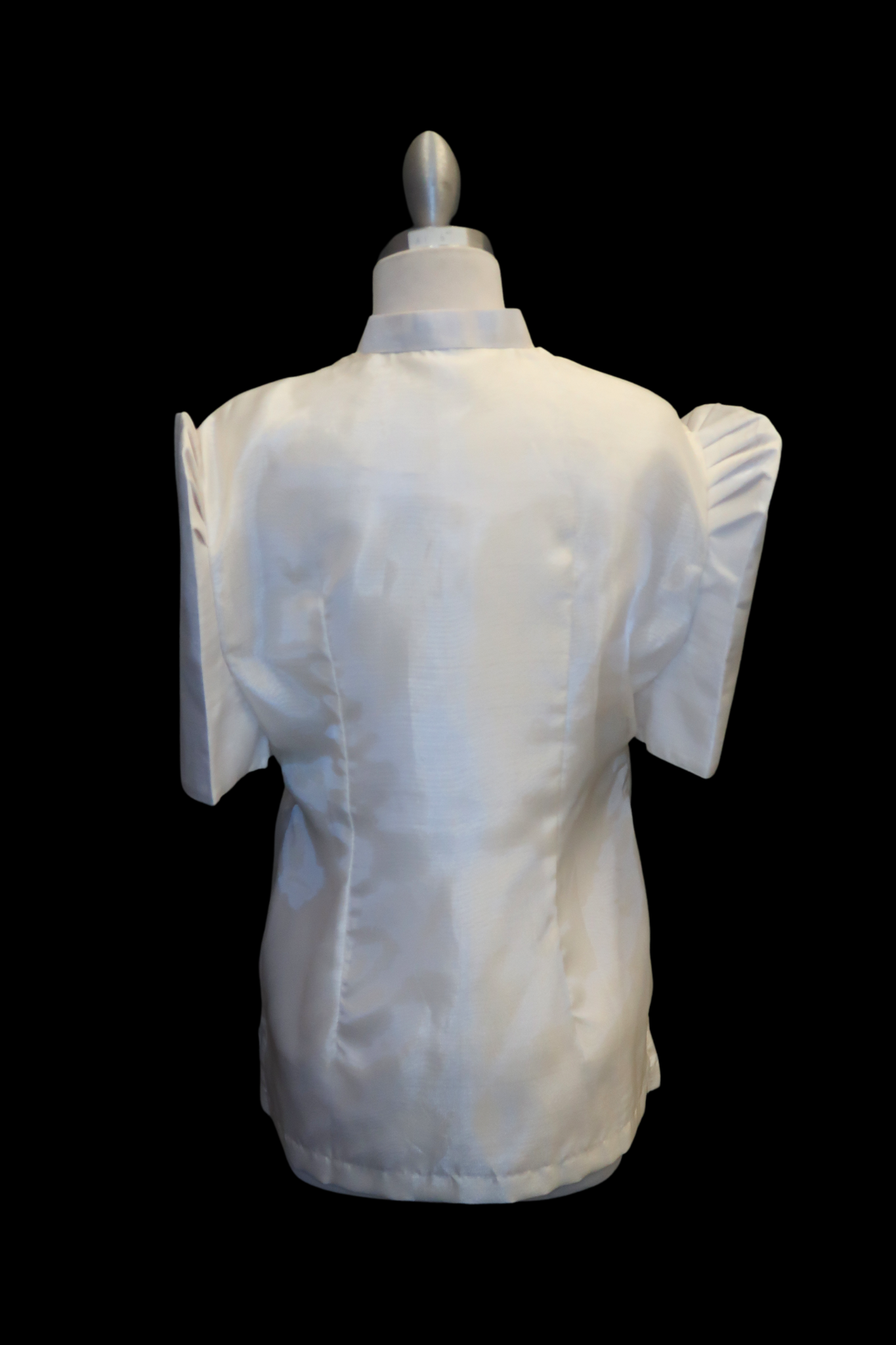 Mestiza Barong Blouse - Beige/Black 2