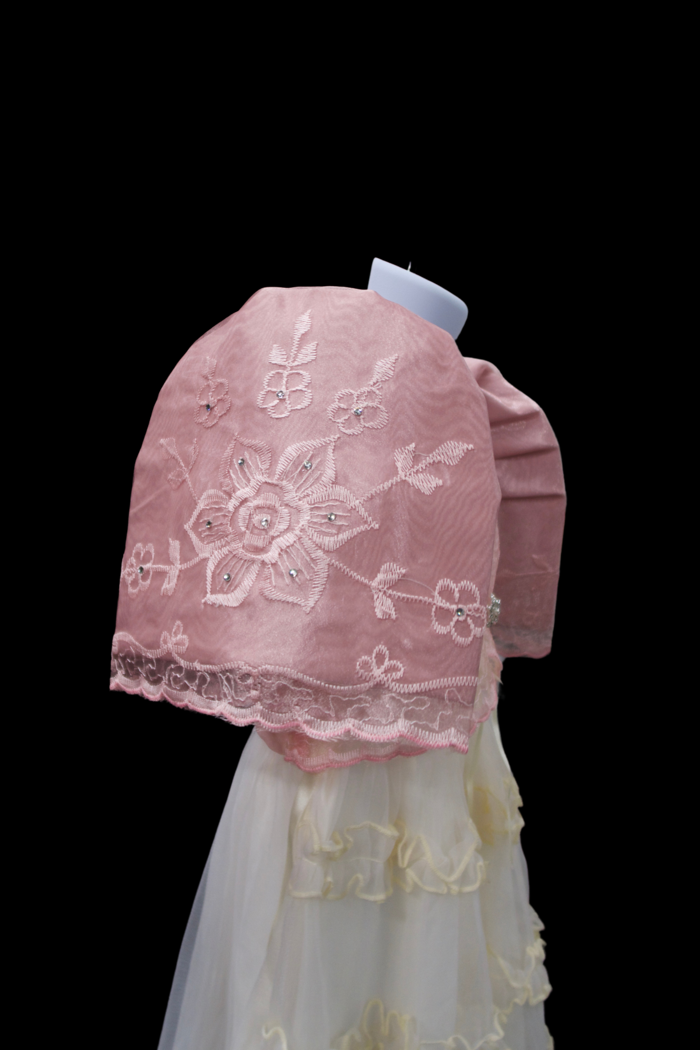 Kid's Crop Lace Bolero - Pink