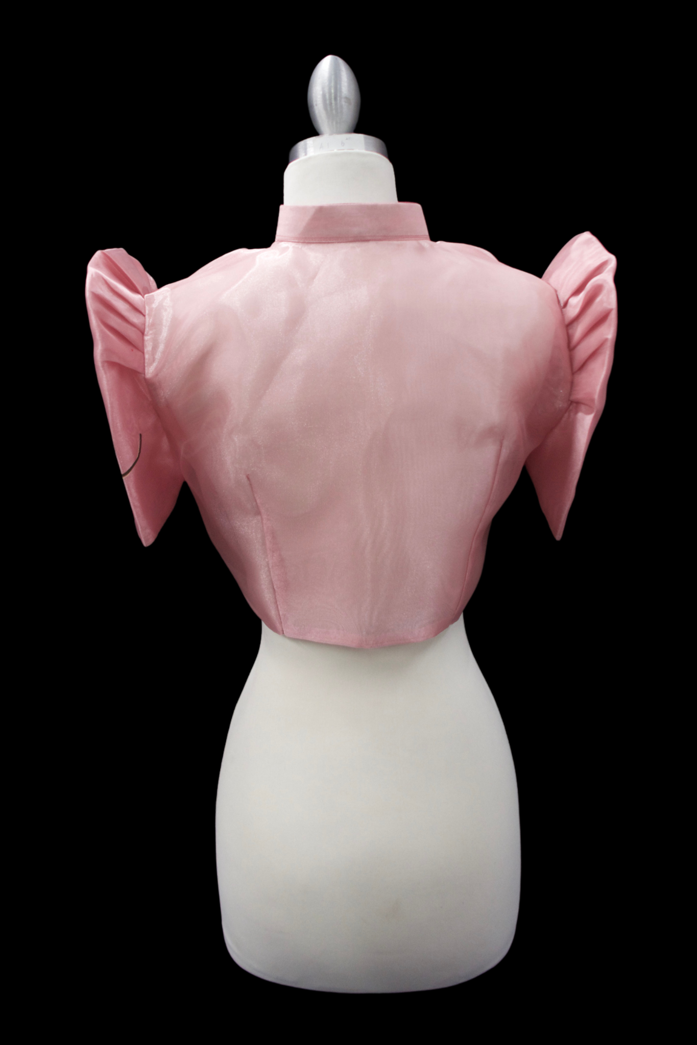 Hand Painted Single Button Bolero - Pink