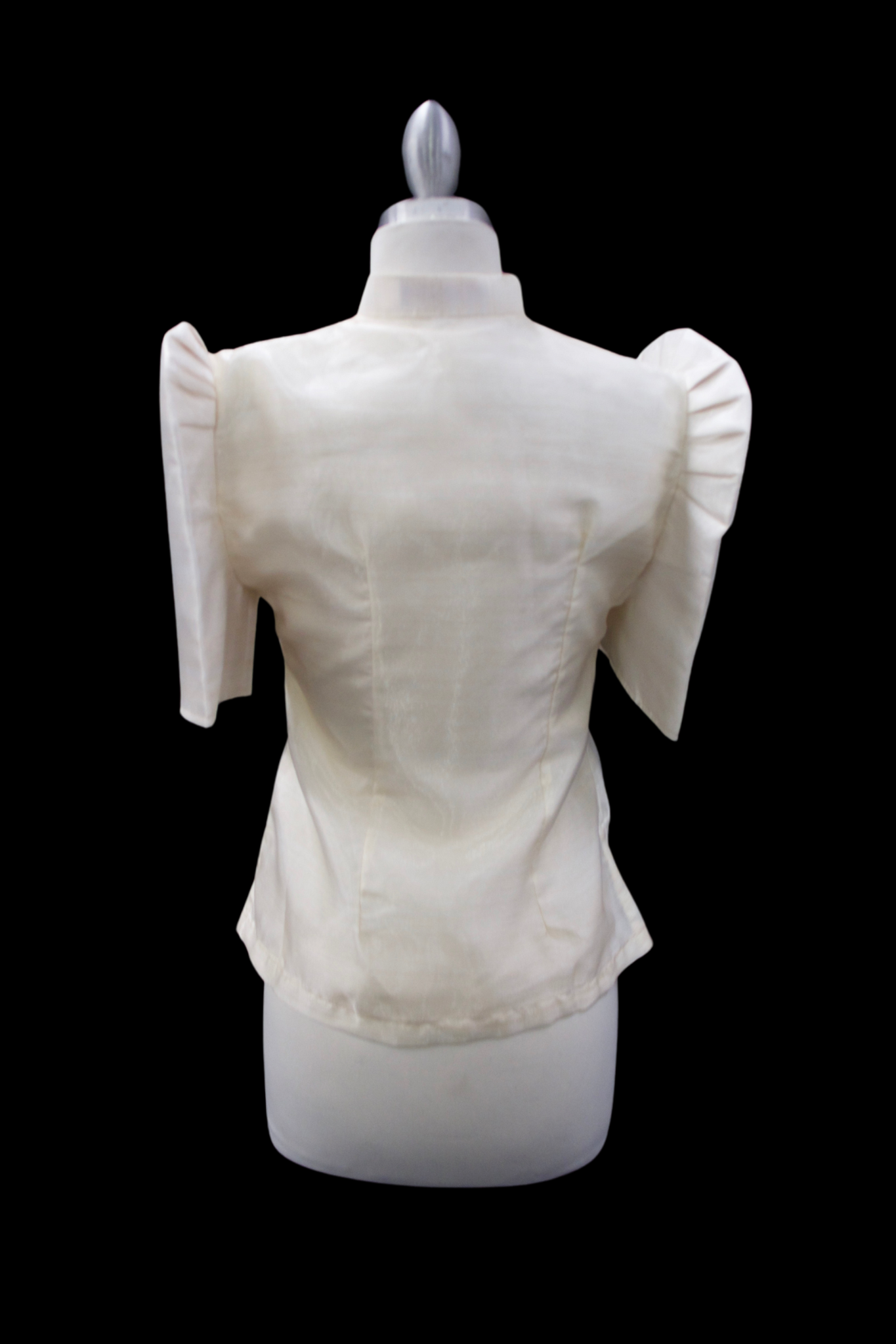 Mestiza Barong Blouse - Beige/Gray