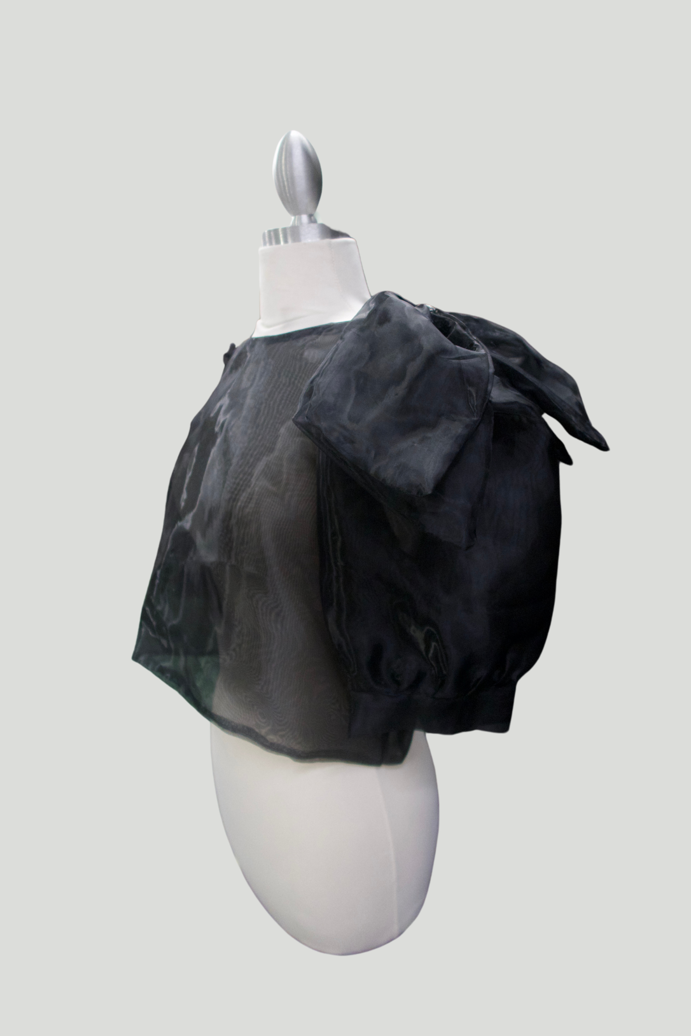 Mara Blouse w/ Bow - Black