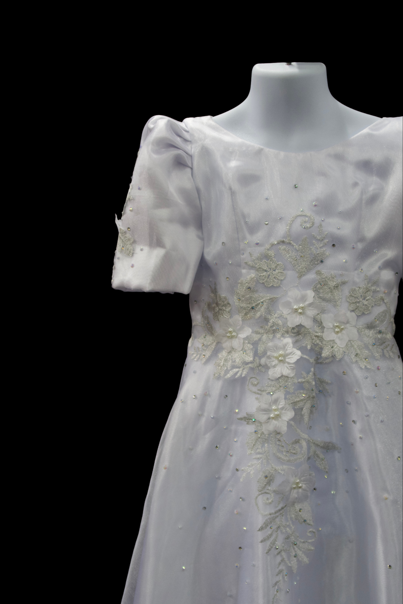 Girls' Filipiniana Gown - White