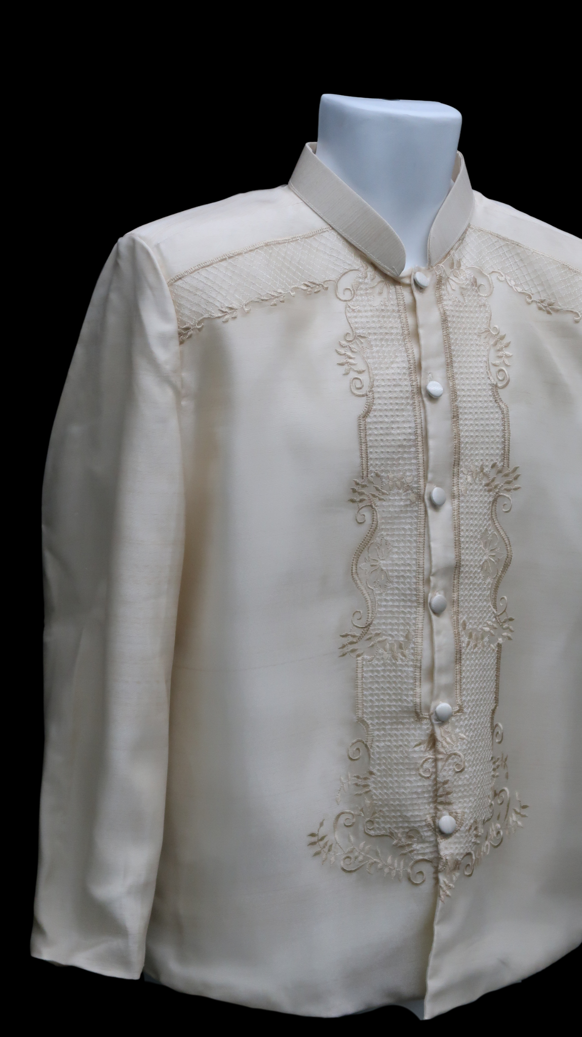 Pina Organza Coat Barong - Beige 589