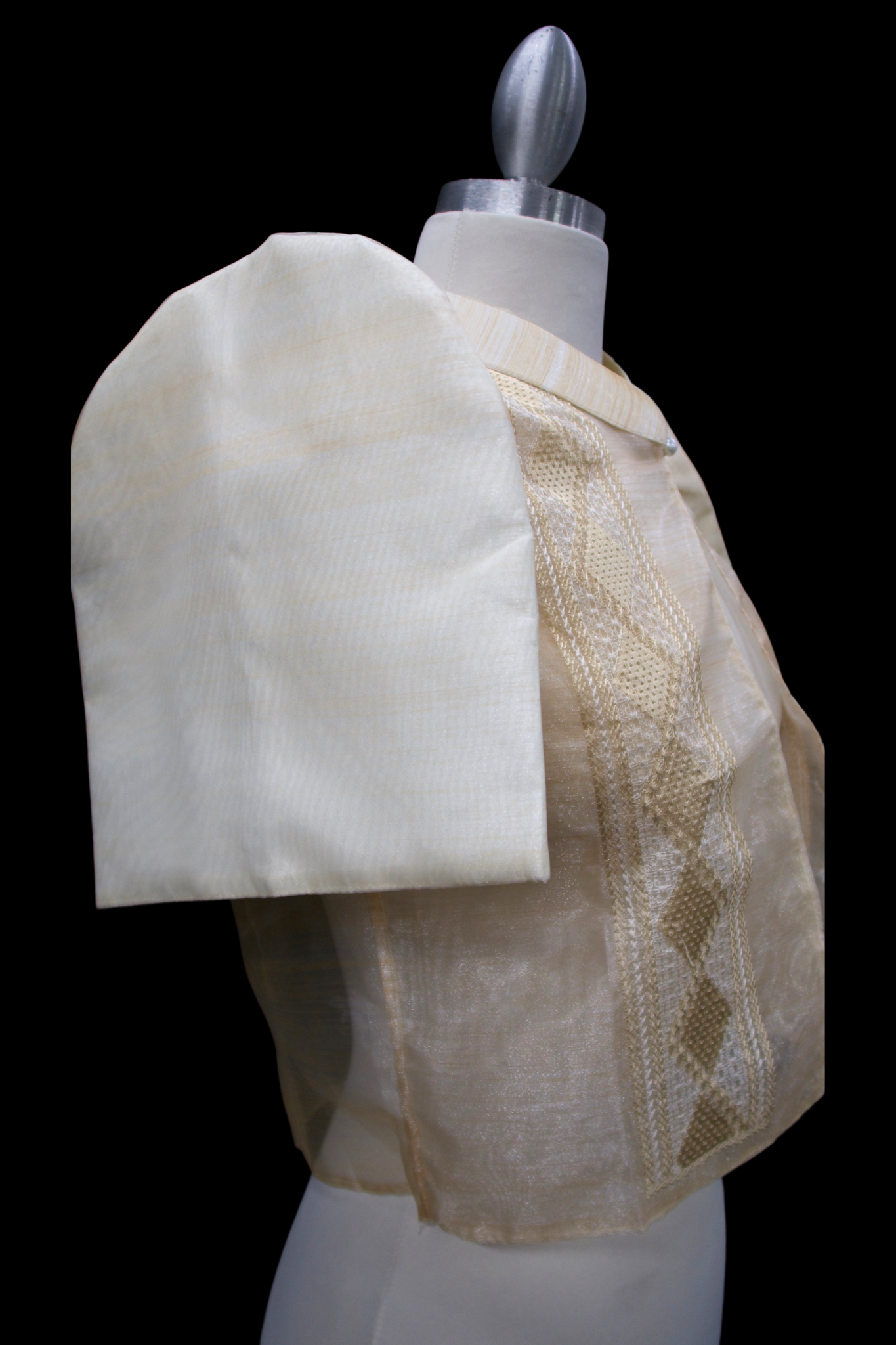 Diamond Single Button Bolero - Beige