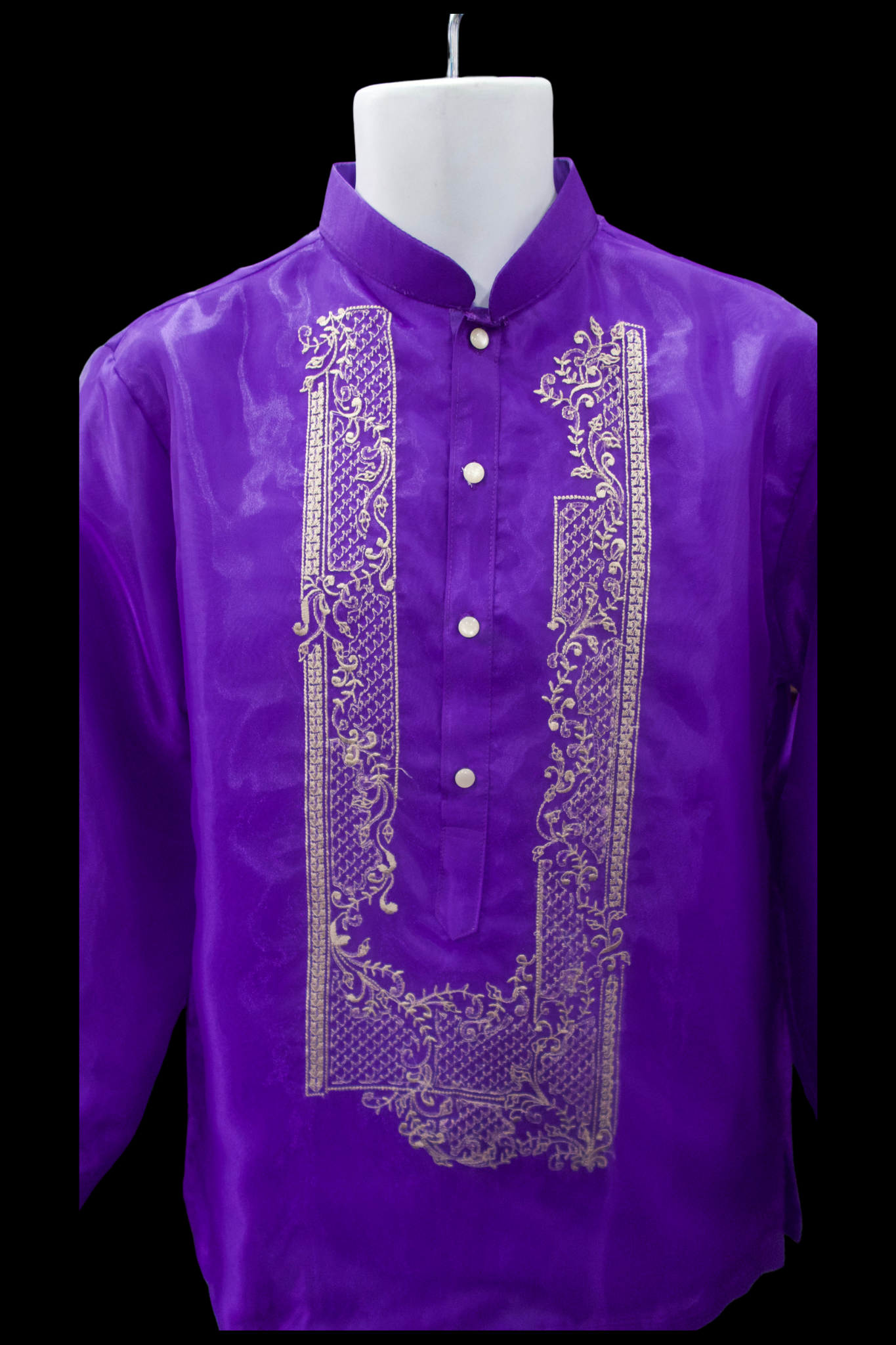 Organza Barong - Purple