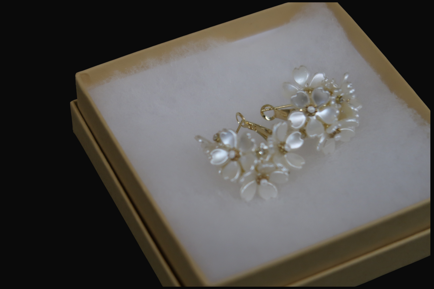 Sampaguita Cluster Mini Hoop Earrings