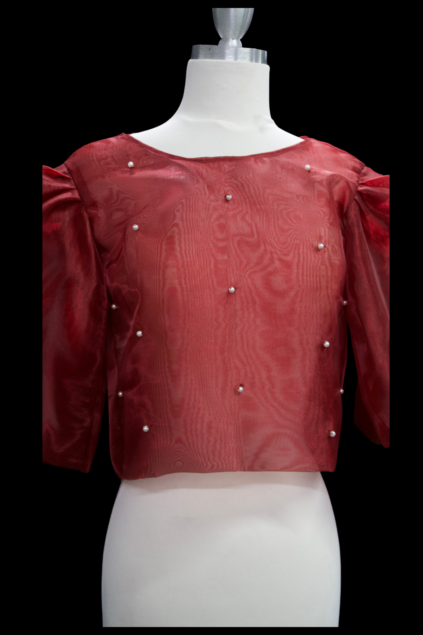 Modern Pearl Kimona - Burgundy