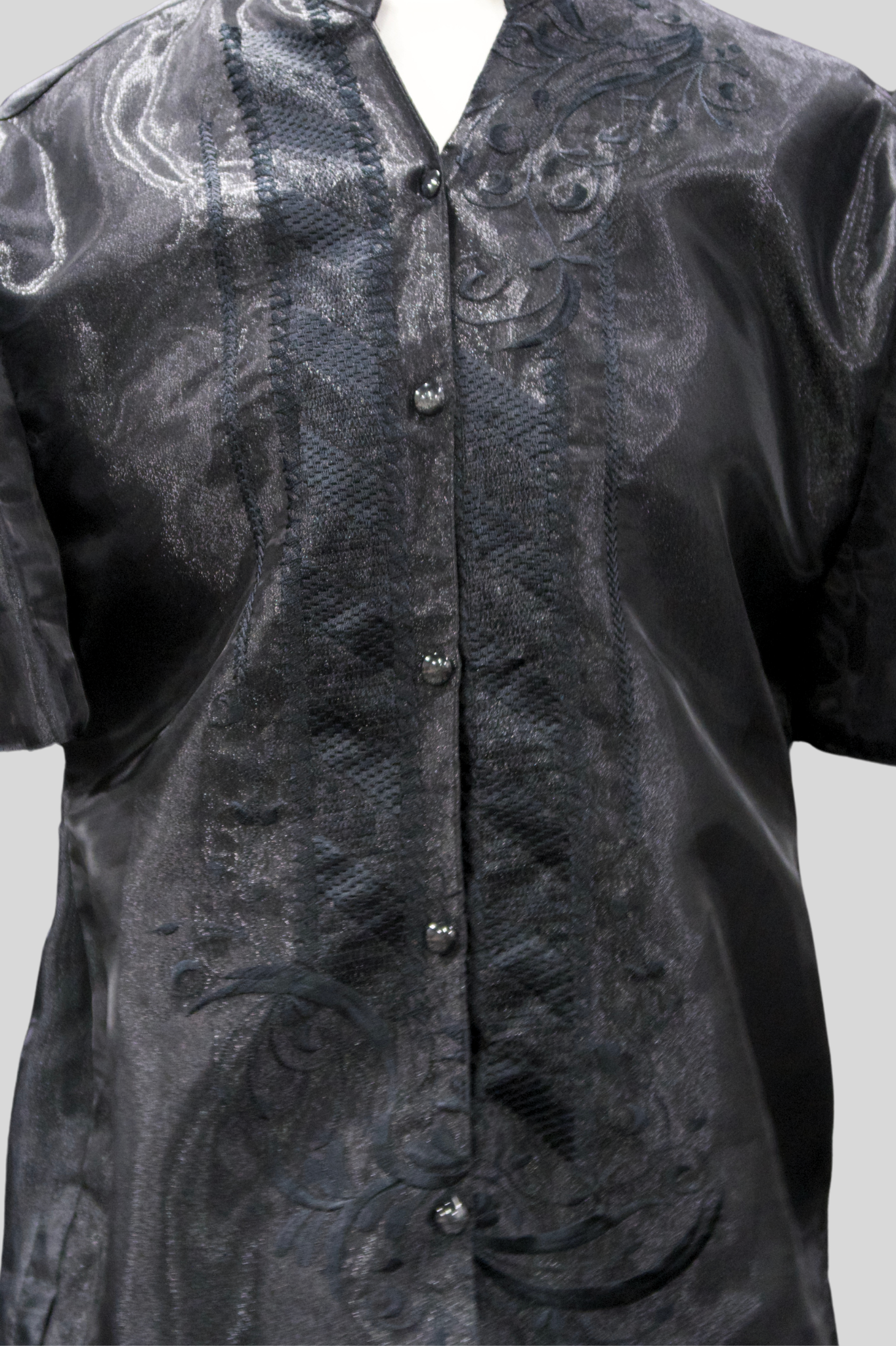 Mestiza Barong Blouse - Black