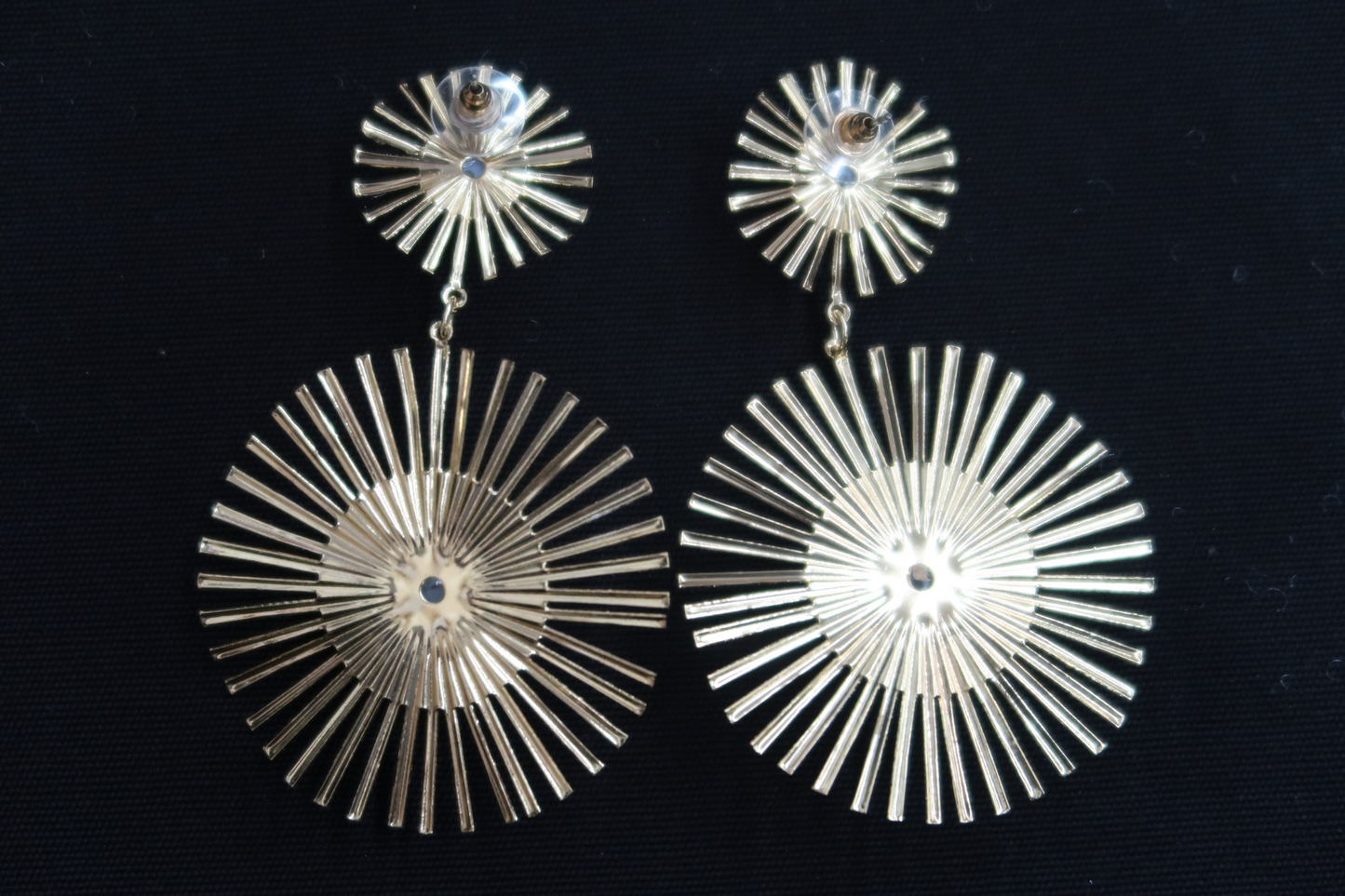 Round 'Sunburst' Earrings