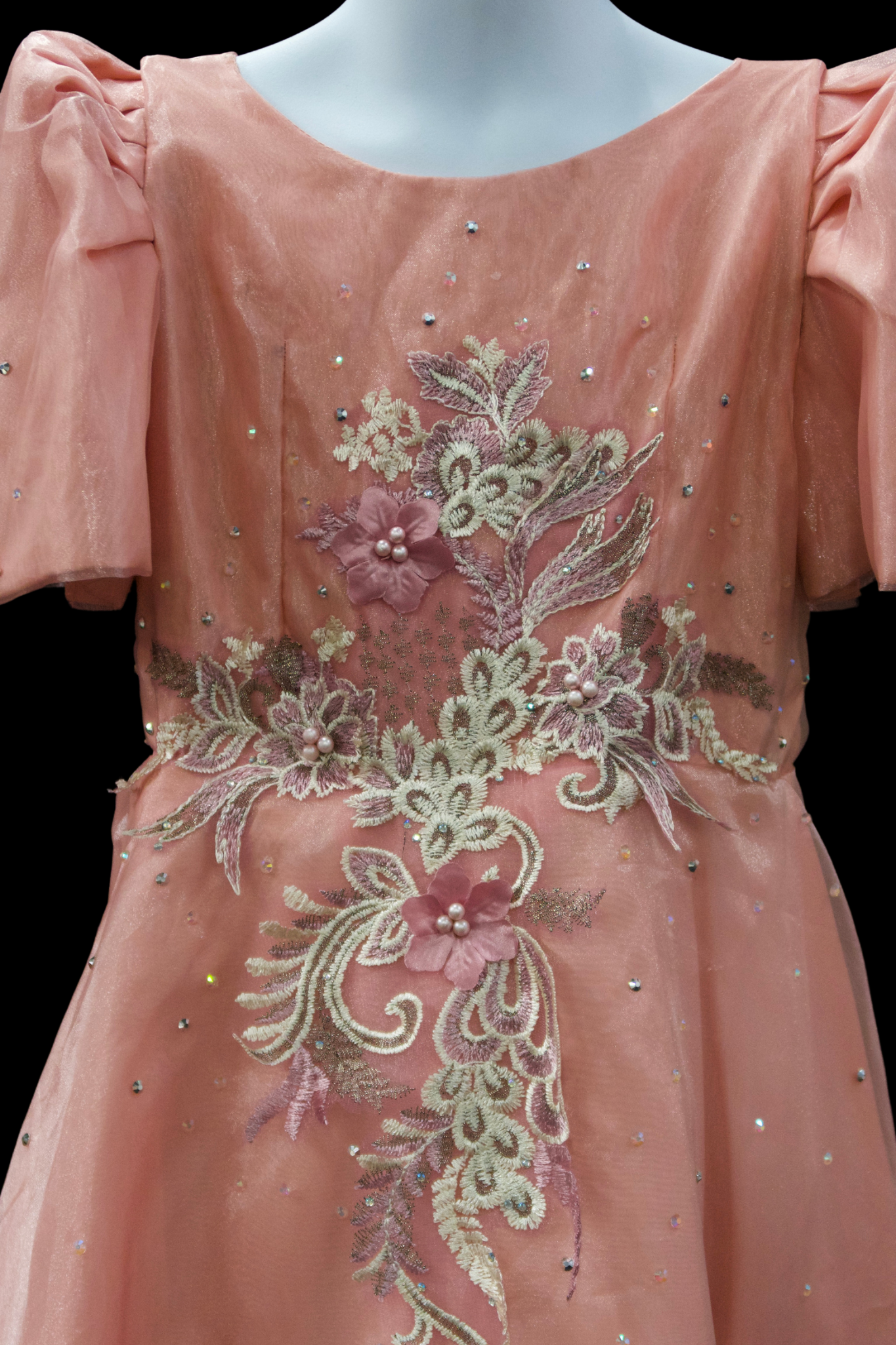 Girls' Filipiniana Gown - Pink