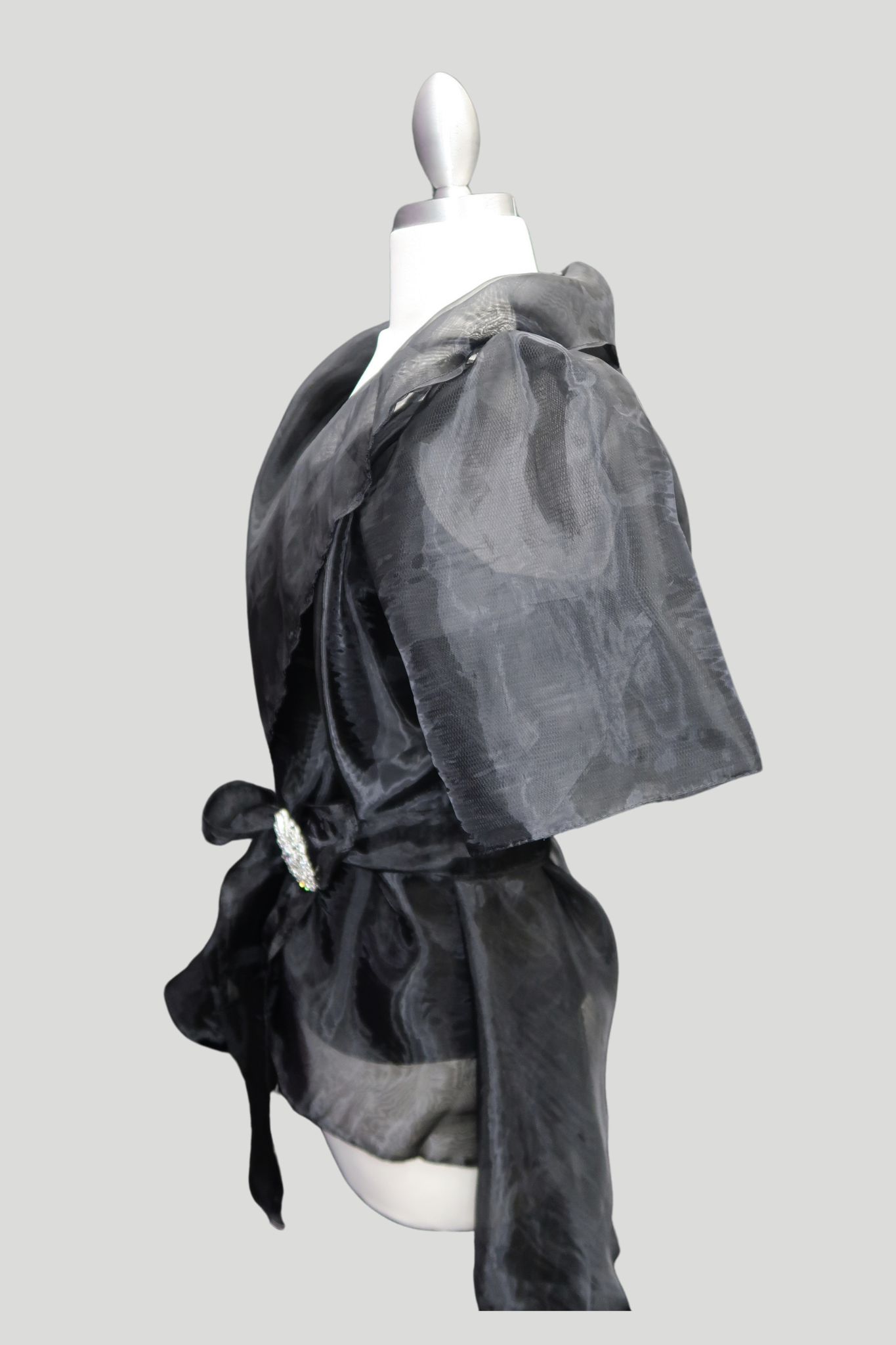 Black Mestiza Wrap Blouse
